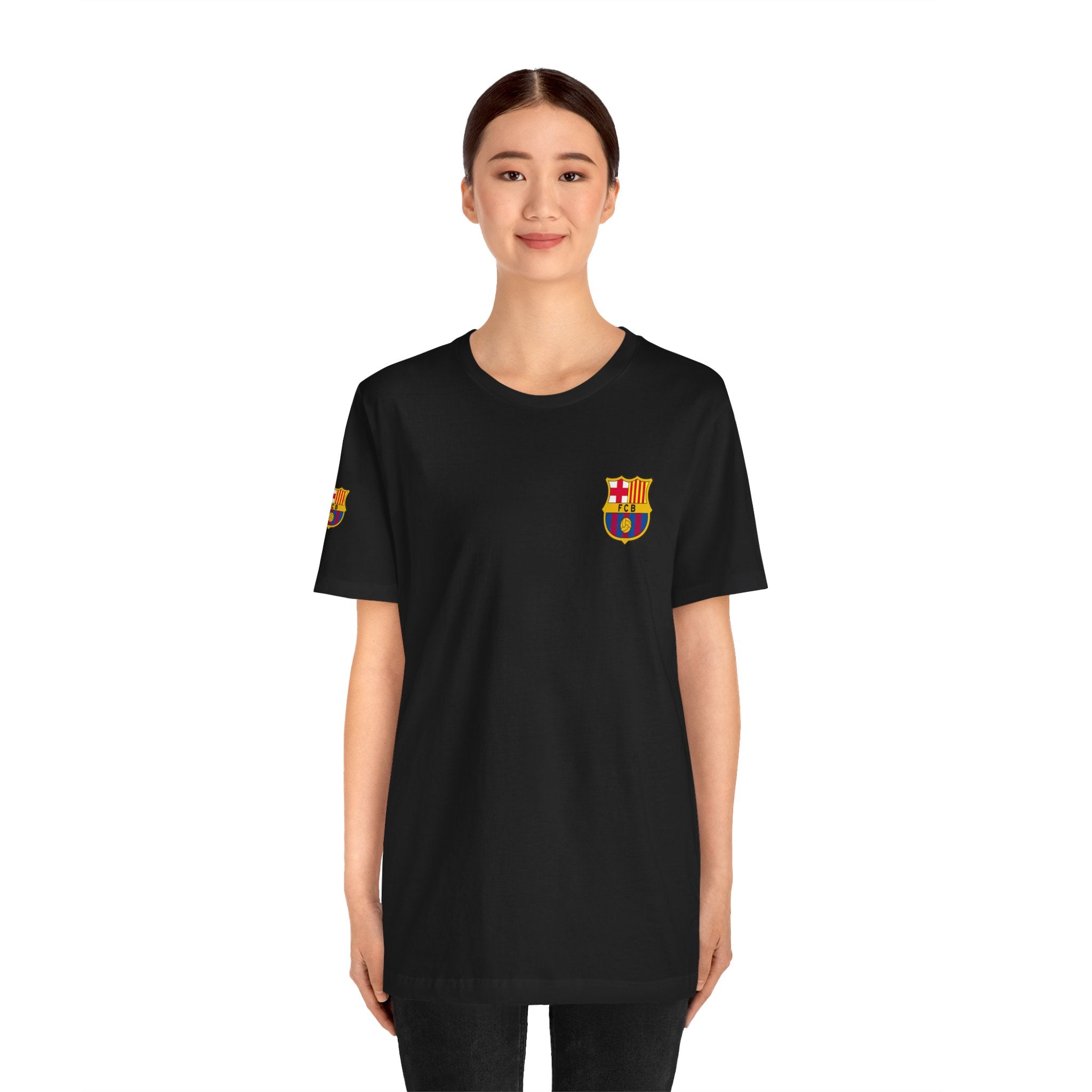 Barcelona Crest T‑Shirt  Minimal Football Fan Tee