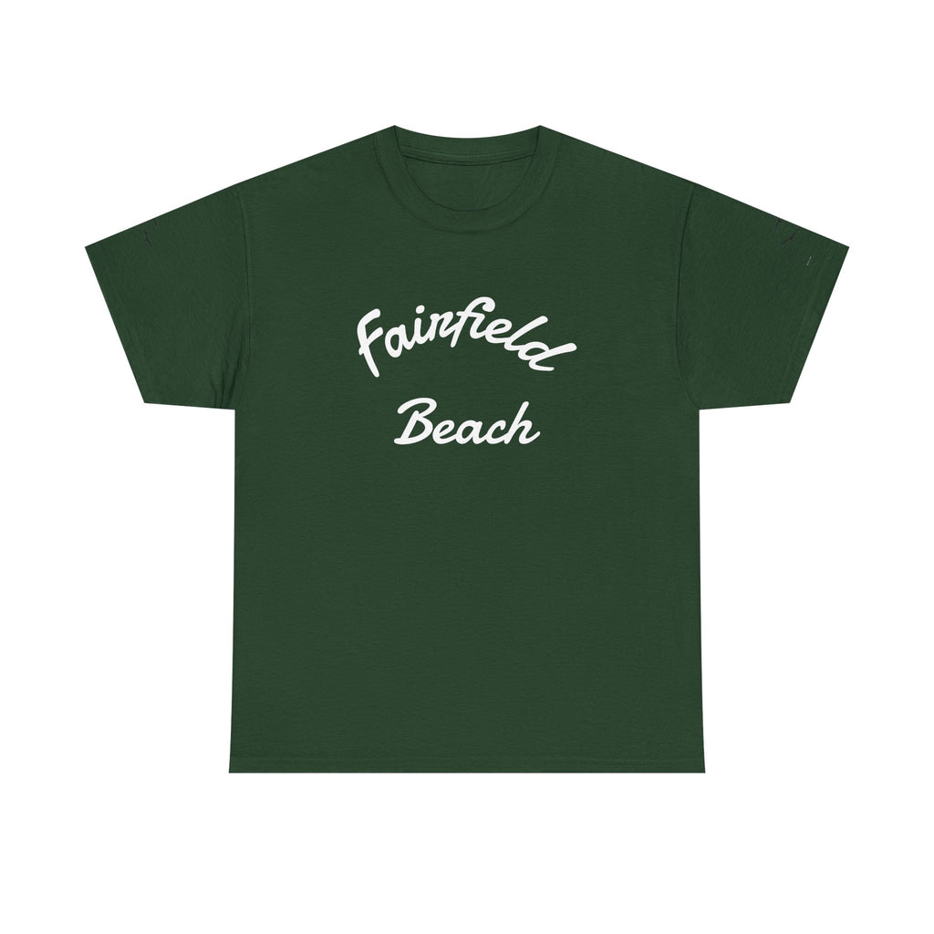 Fairfield Beach Unisex Heavy Cotton Tee, Comfortable Casual T-Shirt, Summer Vibe Shirt, Gifts for Beach Lovers, Relaxed Fit Tee