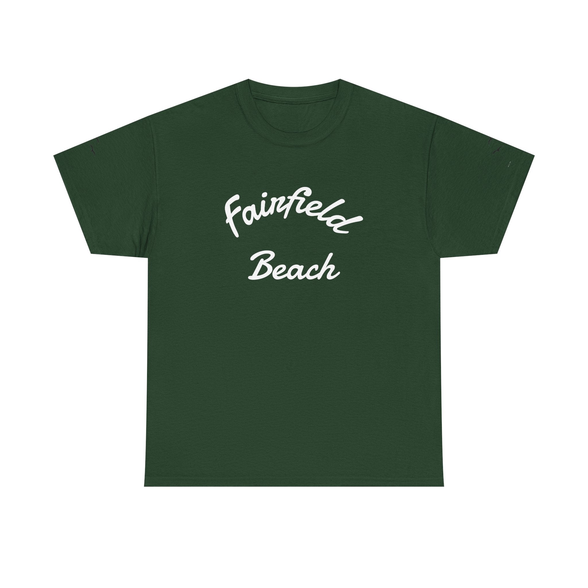Fairfield Beach Unisex Heavy Cotton Tee, Comfortable Casual T-Shirt, Summer Vibe Shirt, Gifts for Beach Lovers, Relaxed Fit Tee