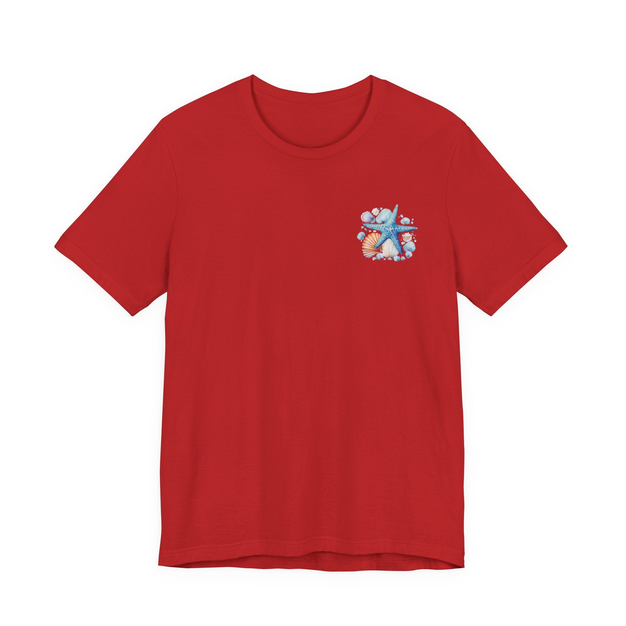 Sea Shells & Starfish T-Shirt  Coastal Beach Graphic Tee