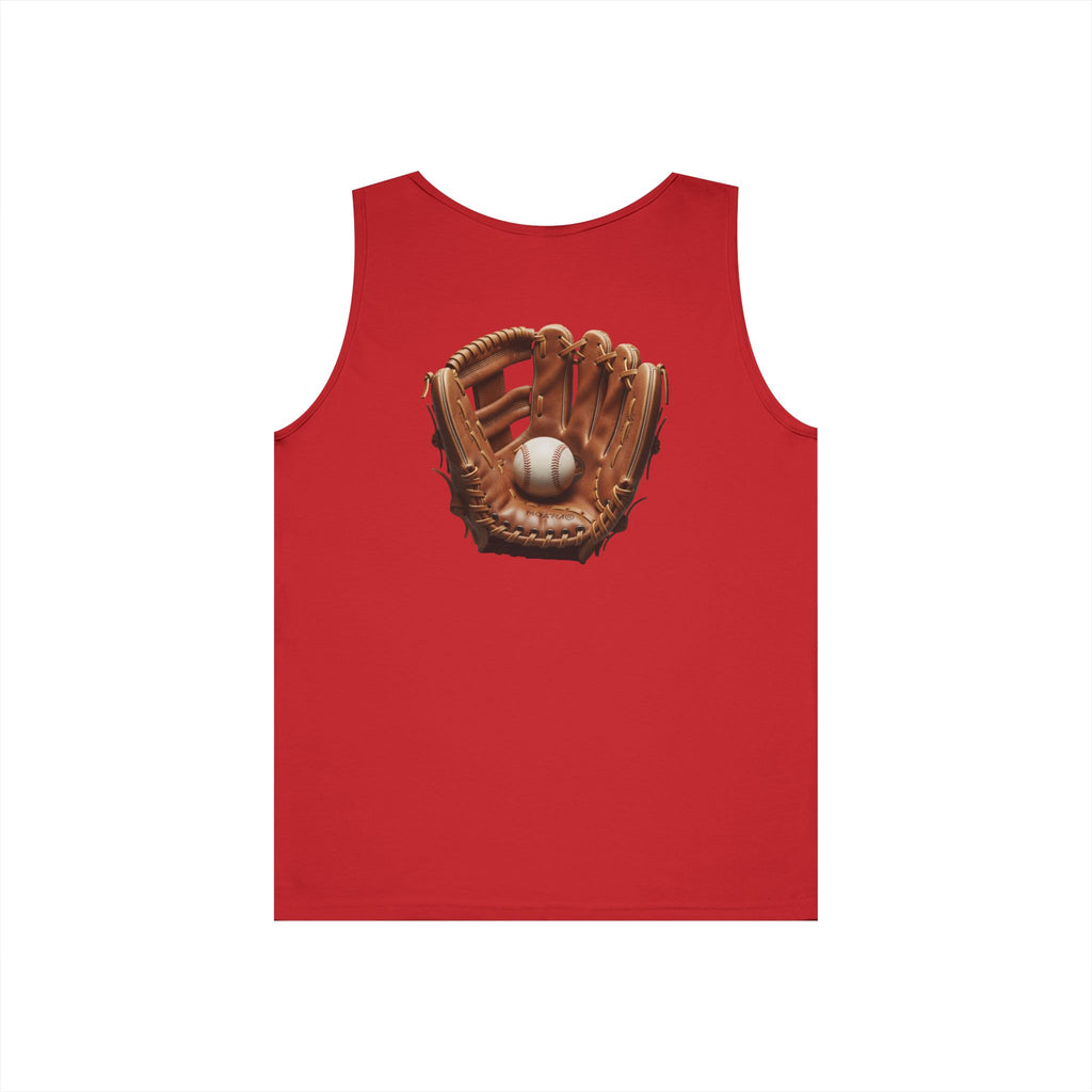 Baseball Glove Tank Top  Vintage Mitt & Ball Graphic