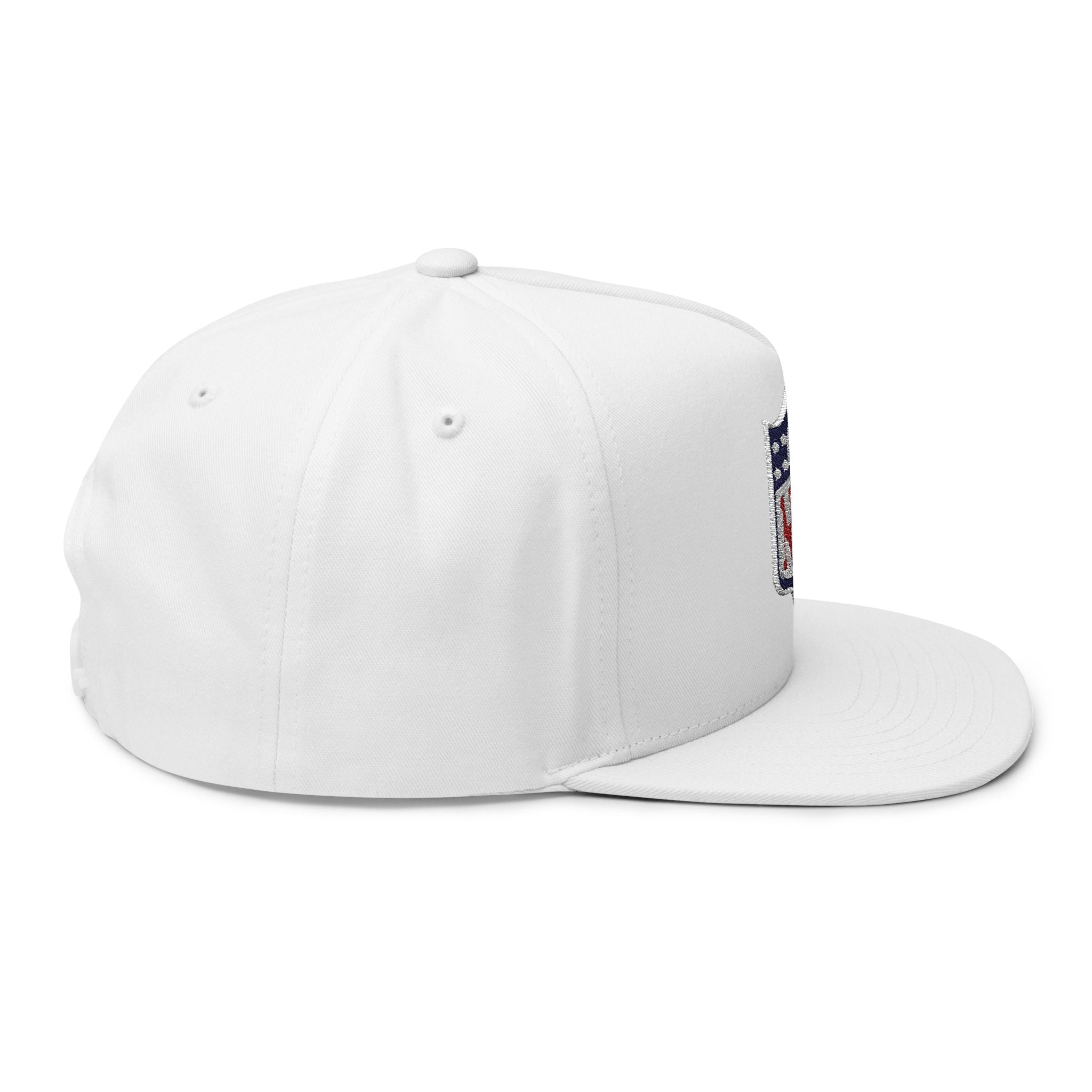 NFL Shield Embroidered Snapback Flat Bill Cap
