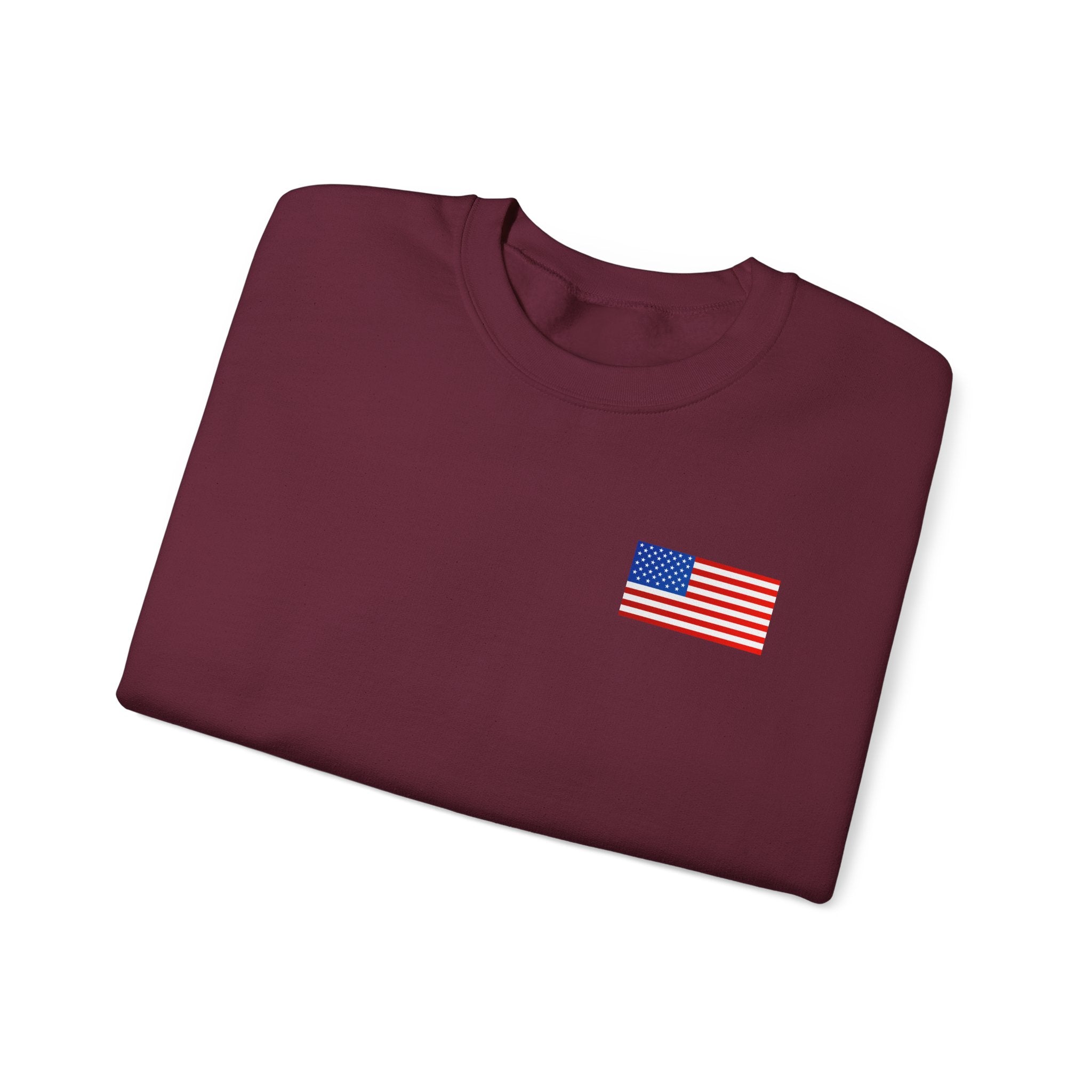 American Flag Sweatshirt | USA Stars Stripes Patriotic Crewneck