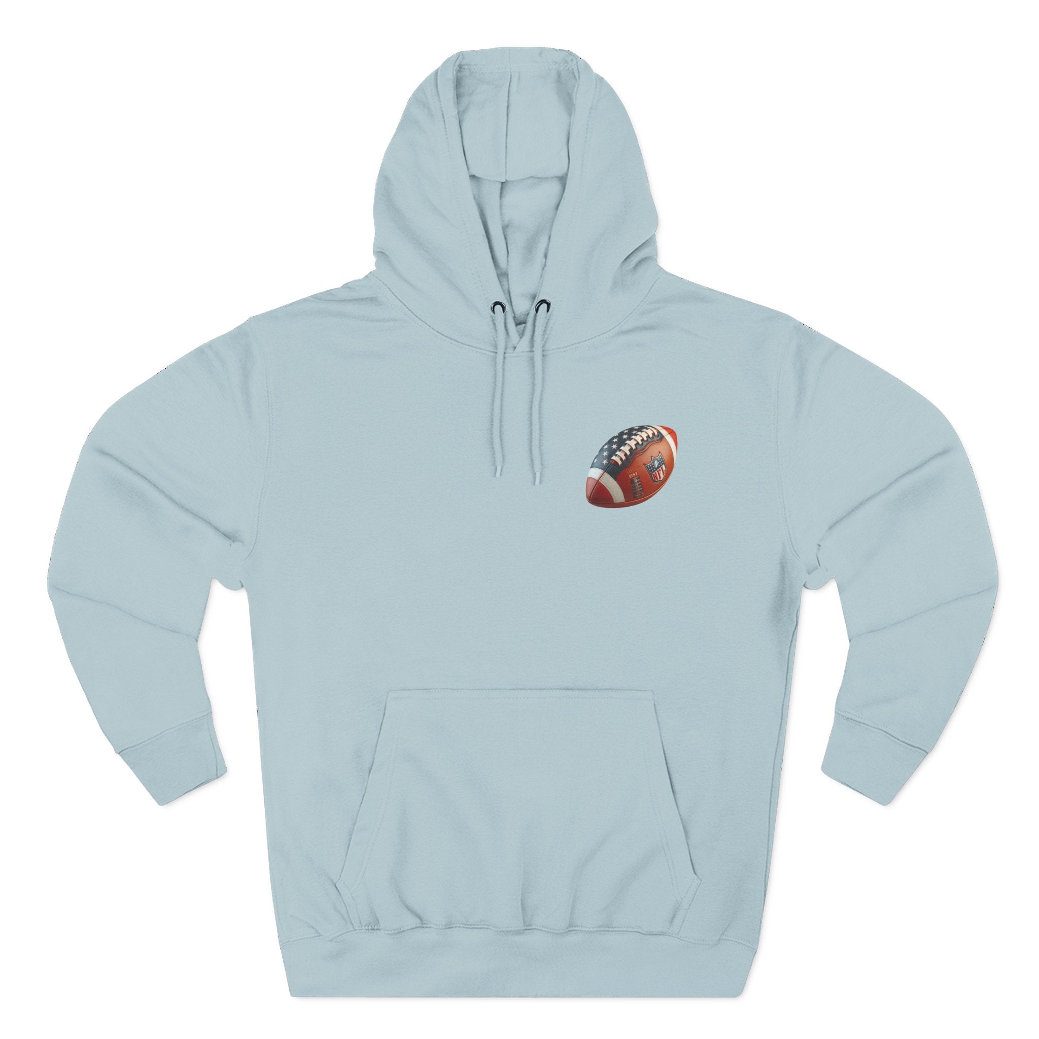 Football Helmet Skull Hoodie Graphic Fleece Pullover for Fans