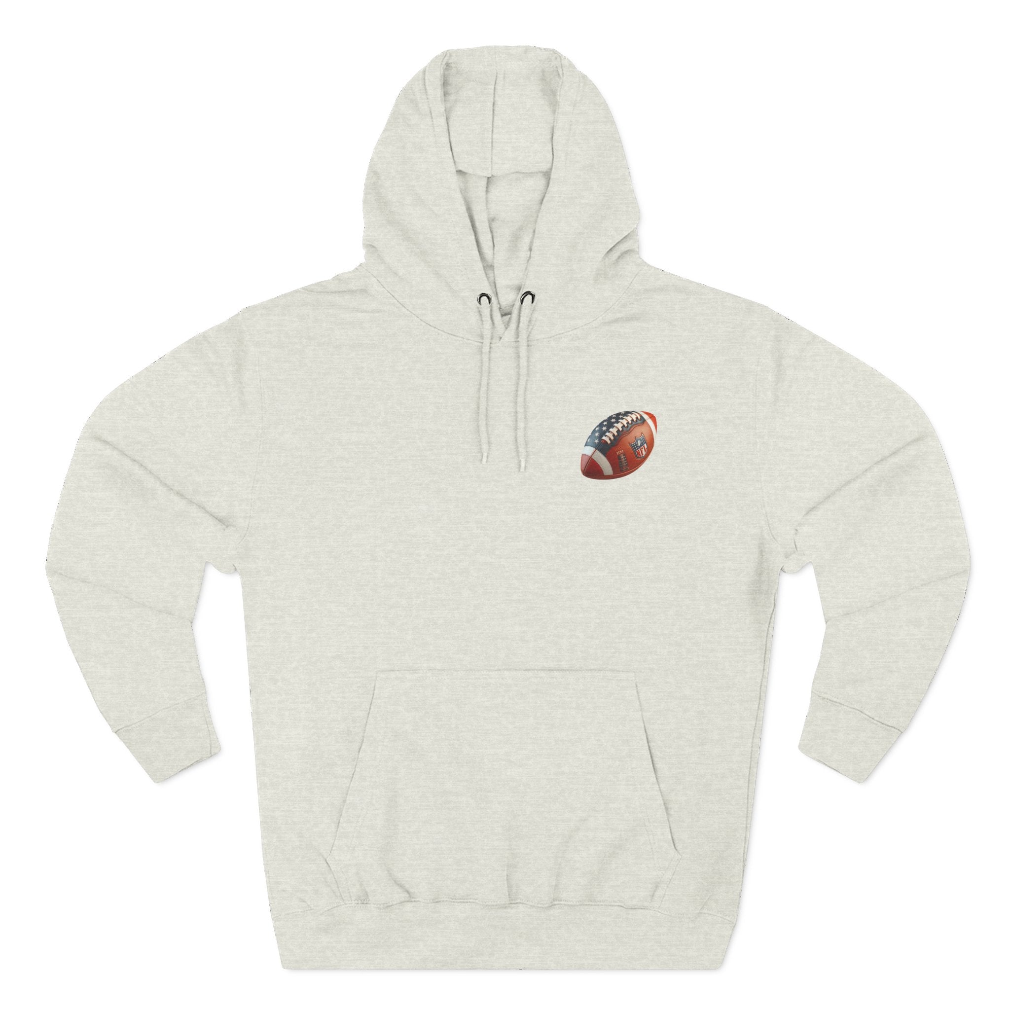 Football Helmet Skull Hoodie  Graphic Fleece Pullover for Fans