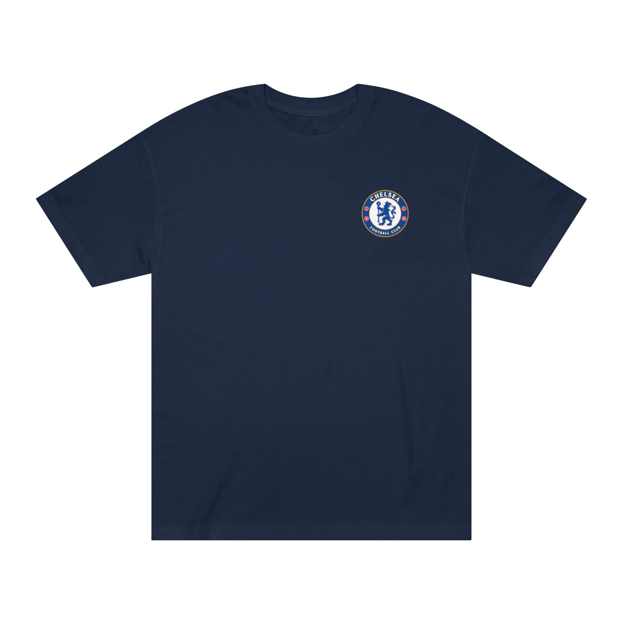 Chelsea Football Club Tee Minimal Crest Front & CHELSEA Back