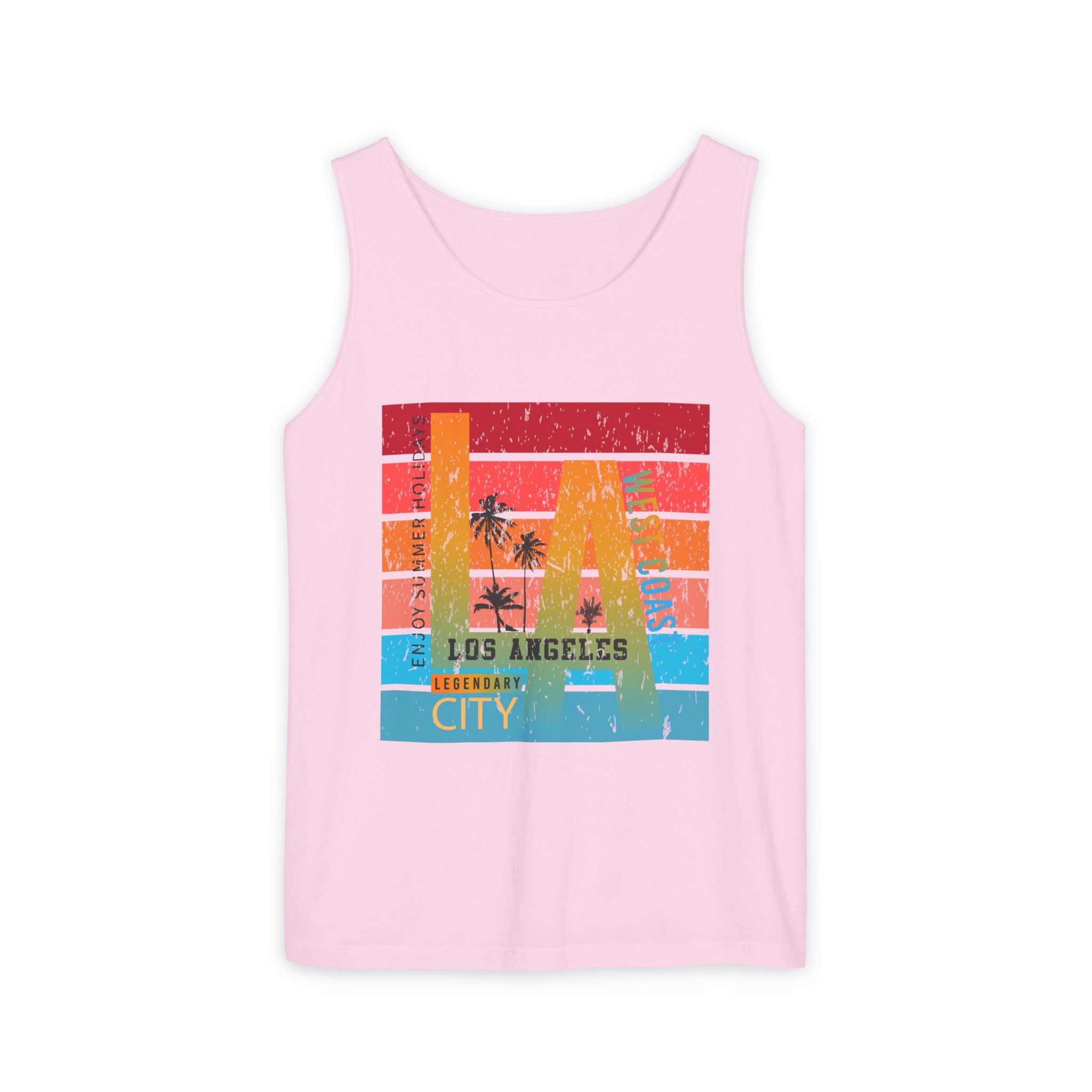 Los Angeles Retro Surf Tank Top Vintage Palm Beach Vibes