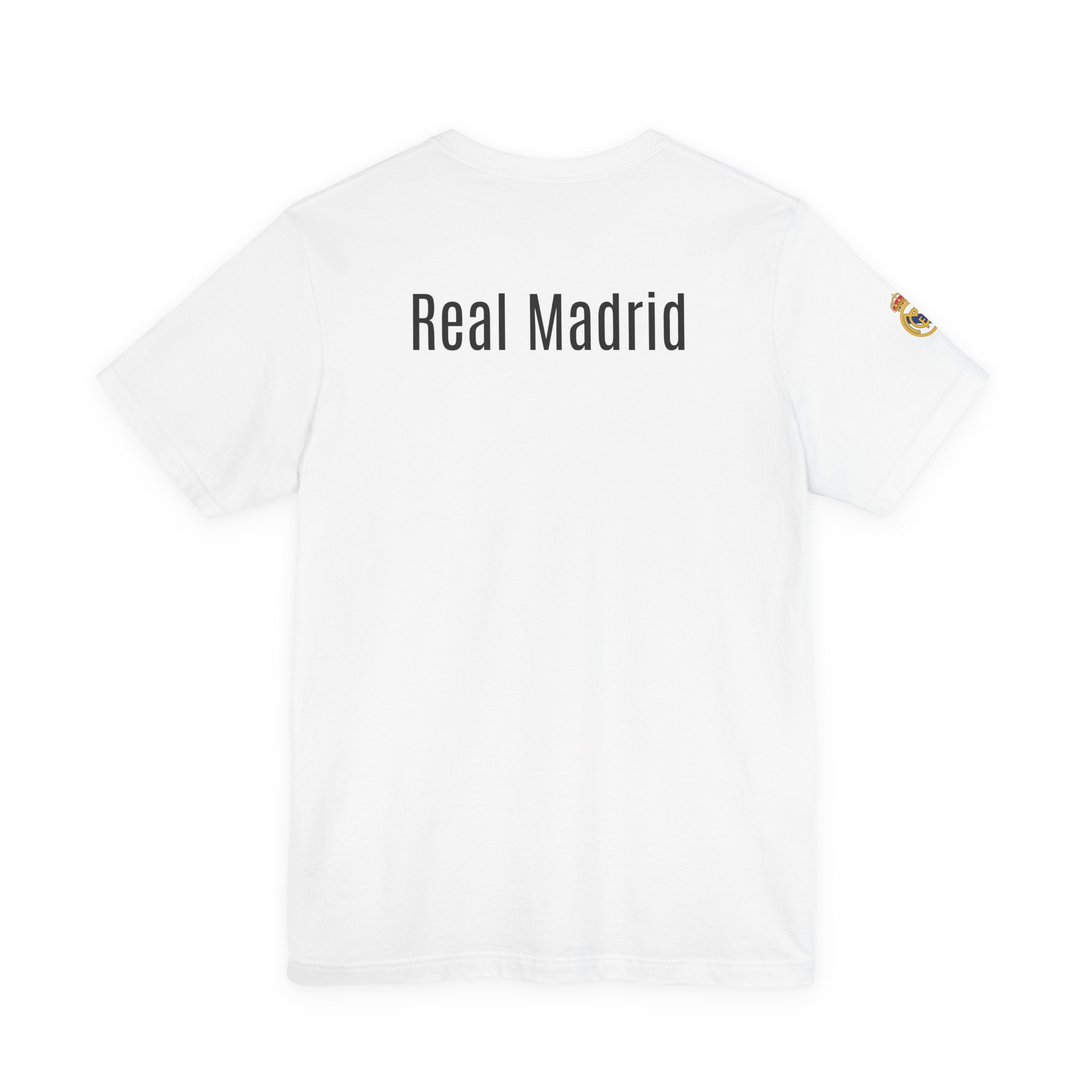 Real Madrid Crest Tee  White Short Sleeve Soccer Shirt