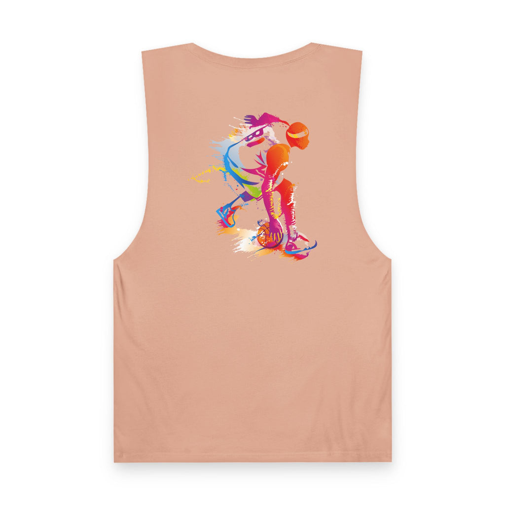 Basketball Tank Top  Colorful Player Graphic Athletic Workout Shirt