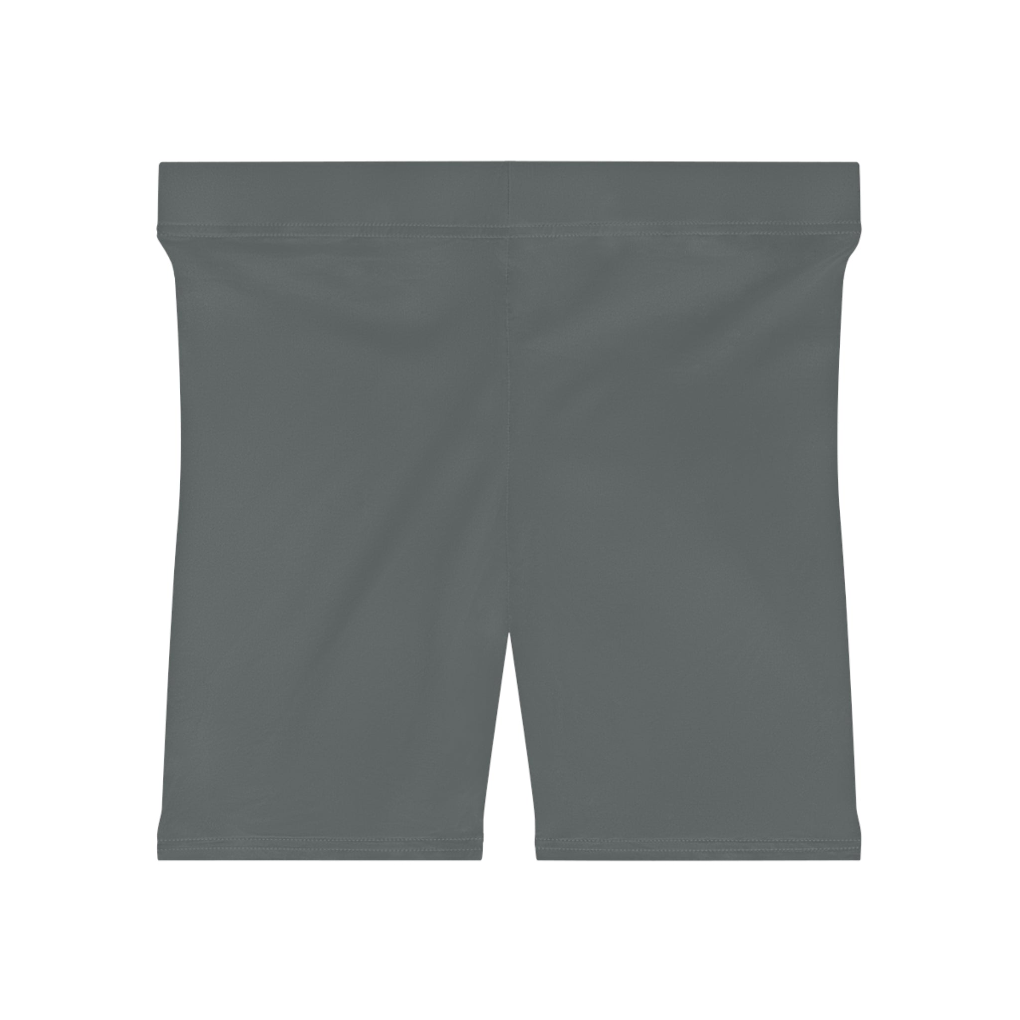 Women's Grey Biker Shorts with Pink Logo  Athletic Cycling & Workout Shorts