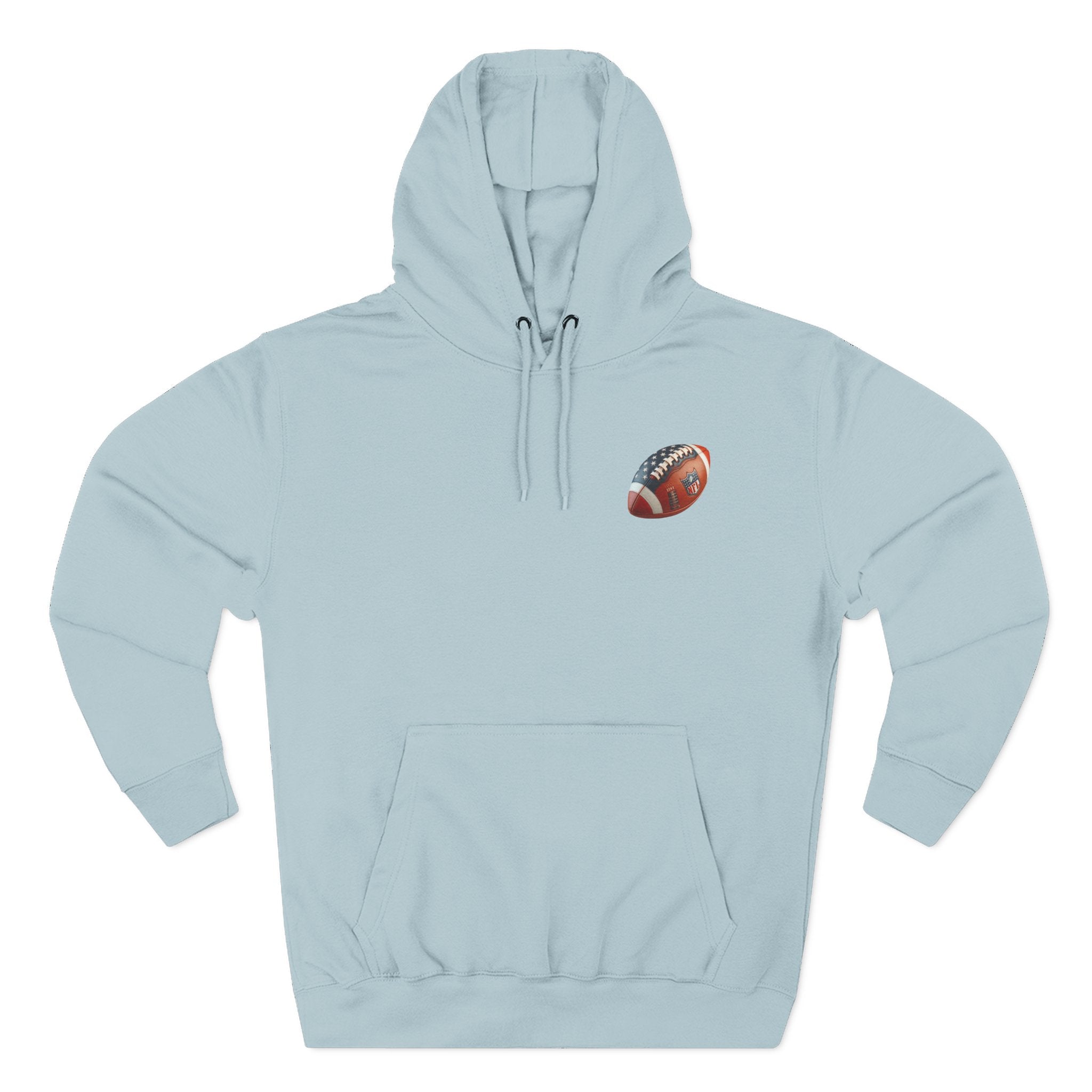 Football Helmet Skull Hoodie  Graphic Fleece Pullover for Fans