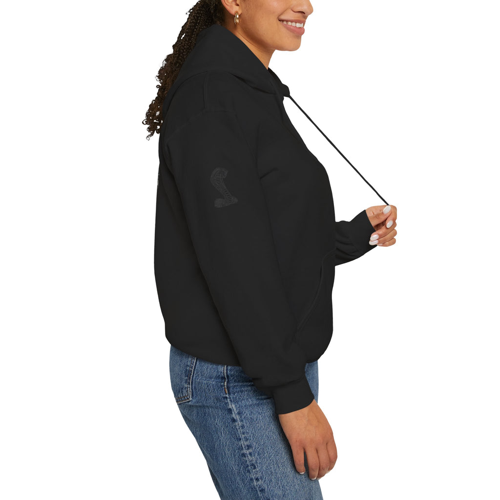 Classic Mustang Hoodie  Vintage Blue Pony Car Pullover