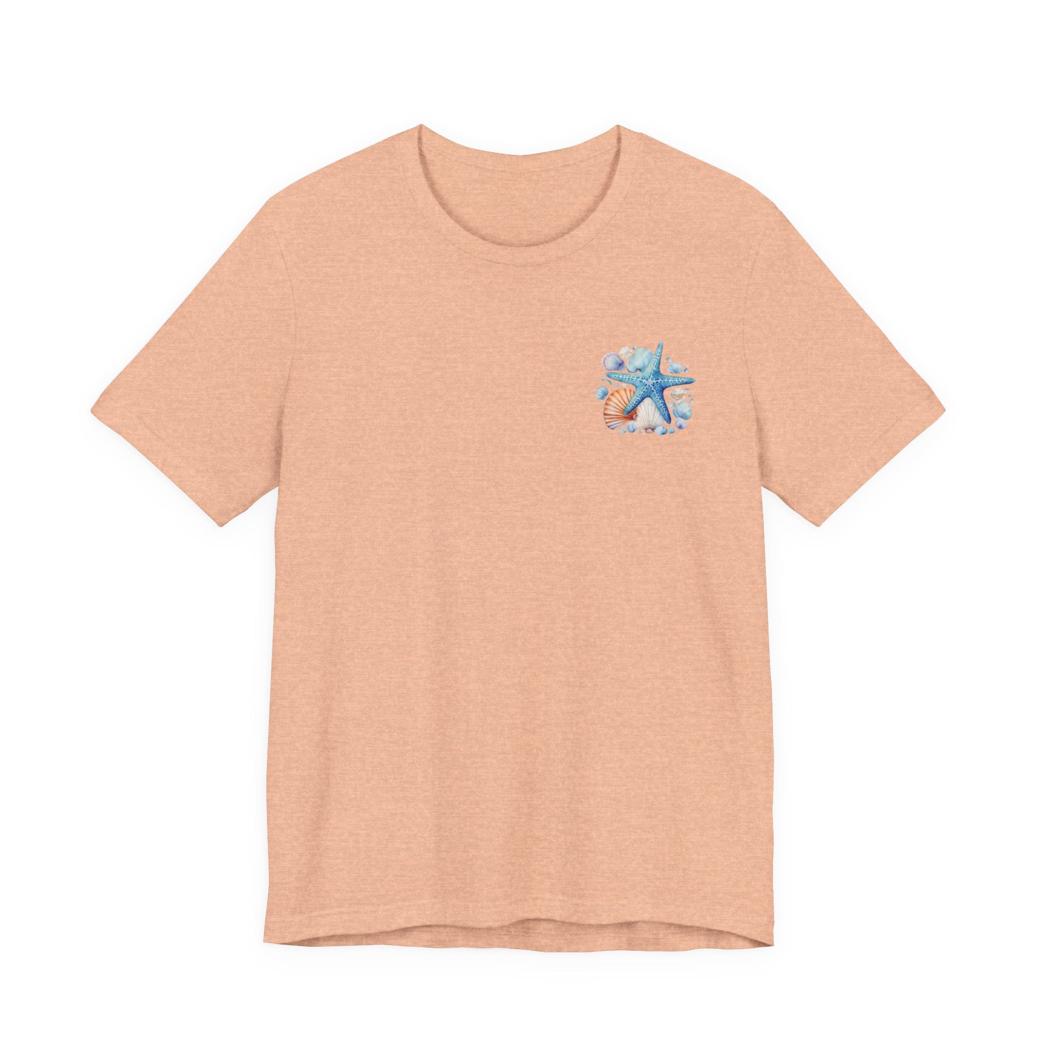 Sea Shells & Starfish T-Shirt  Coastal Beach Graphic Tee
