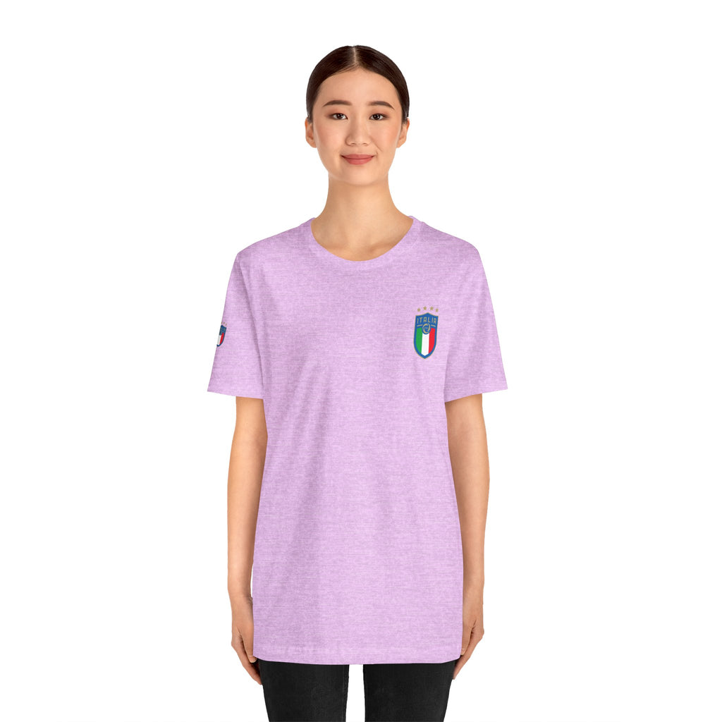 Italy Crest Tee  Italian Flag Shield T-Shirt