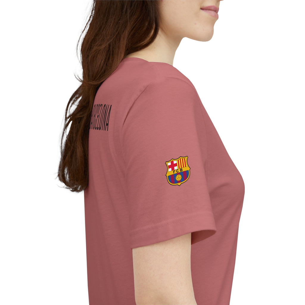 Barcelona Crest T‑Shirt  Minimal Football Fan Tee