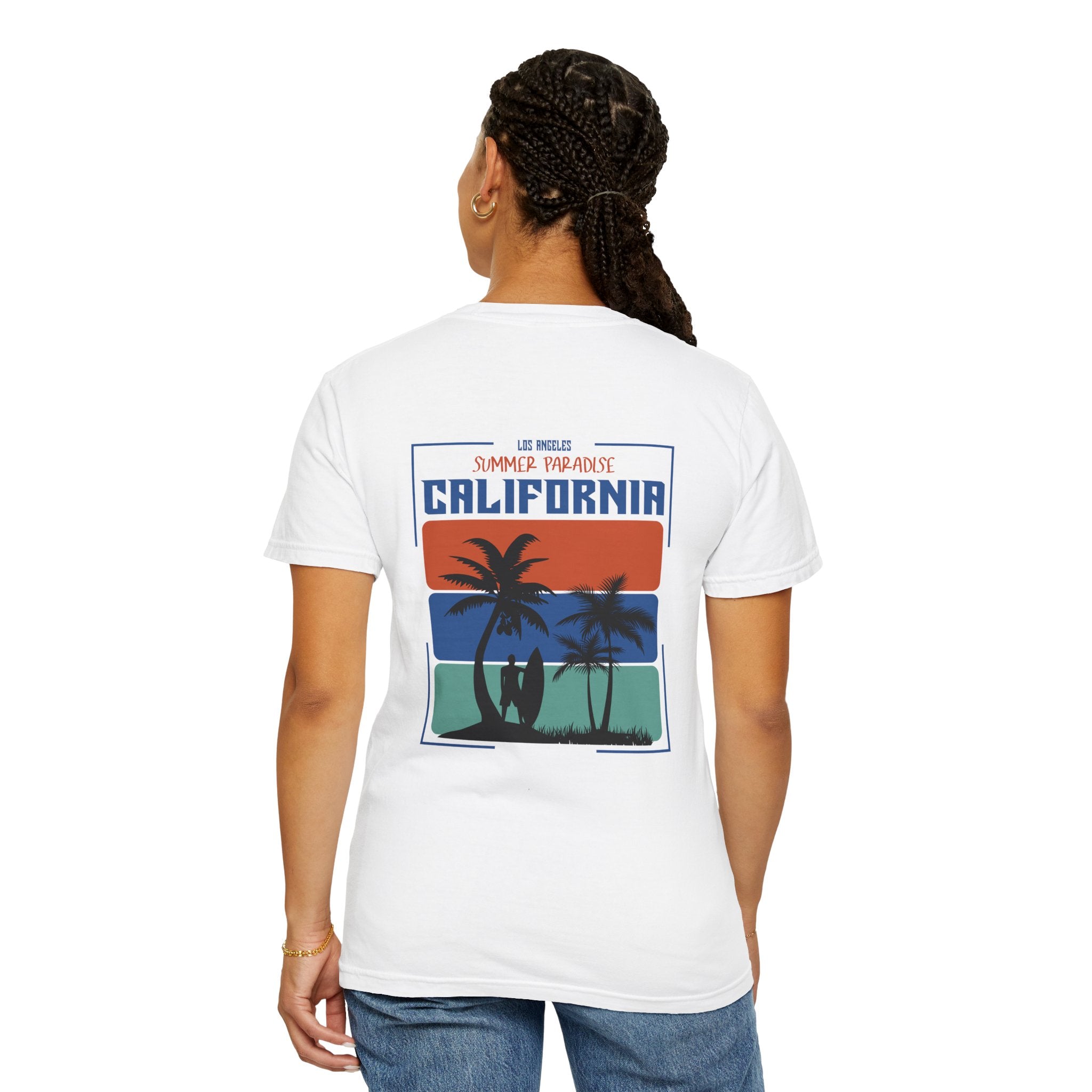 California Vintage Palm T-Shirt  Retro Beach Graphic Tee