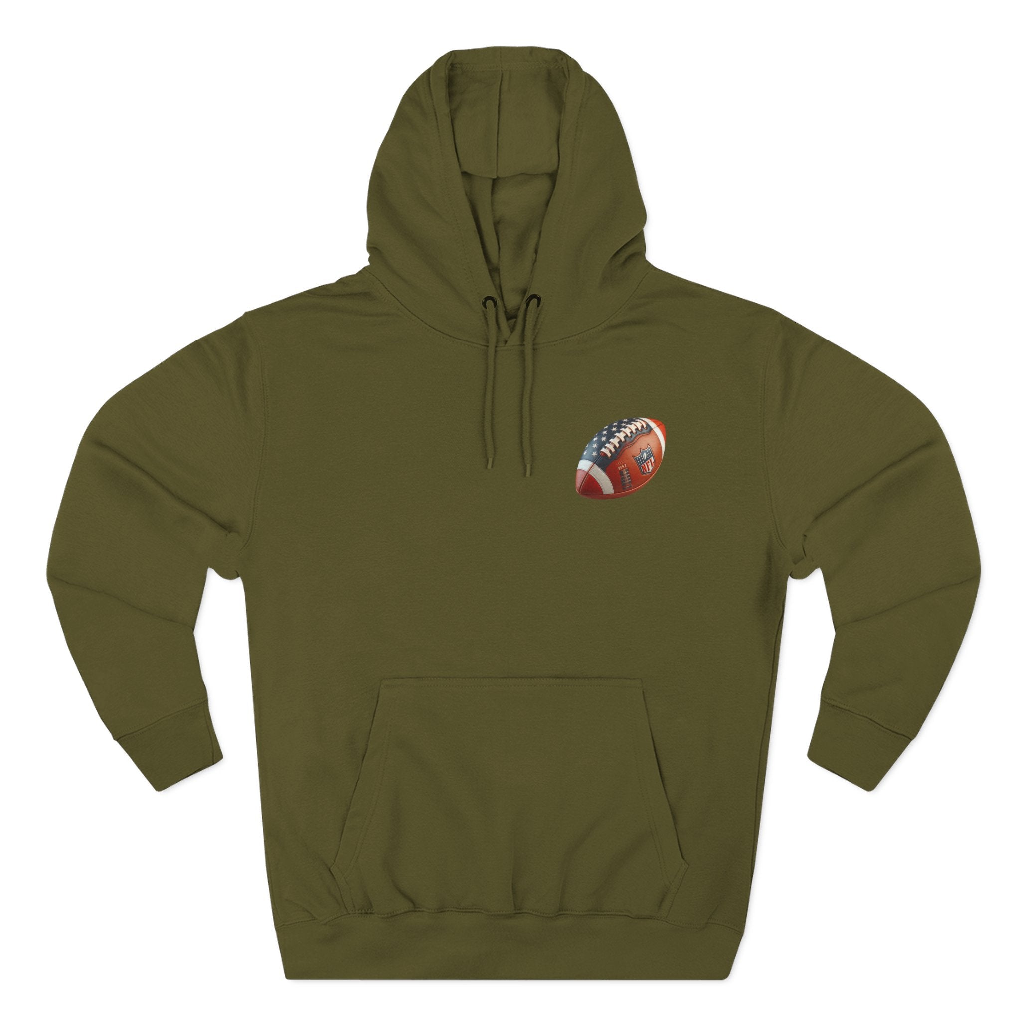 Football Helmet Skull Hoodie Graphic Fleece Pullover for Fans