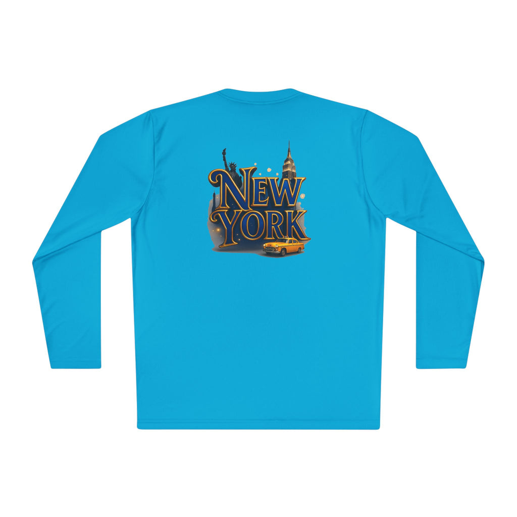 New York Skyline graphic Long Sleeve Tee | NY lettering