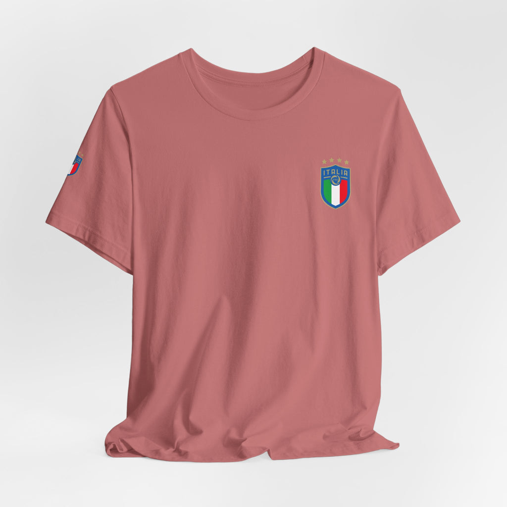 Italy Crest Tee  Italian Flag Shield T-Shirt