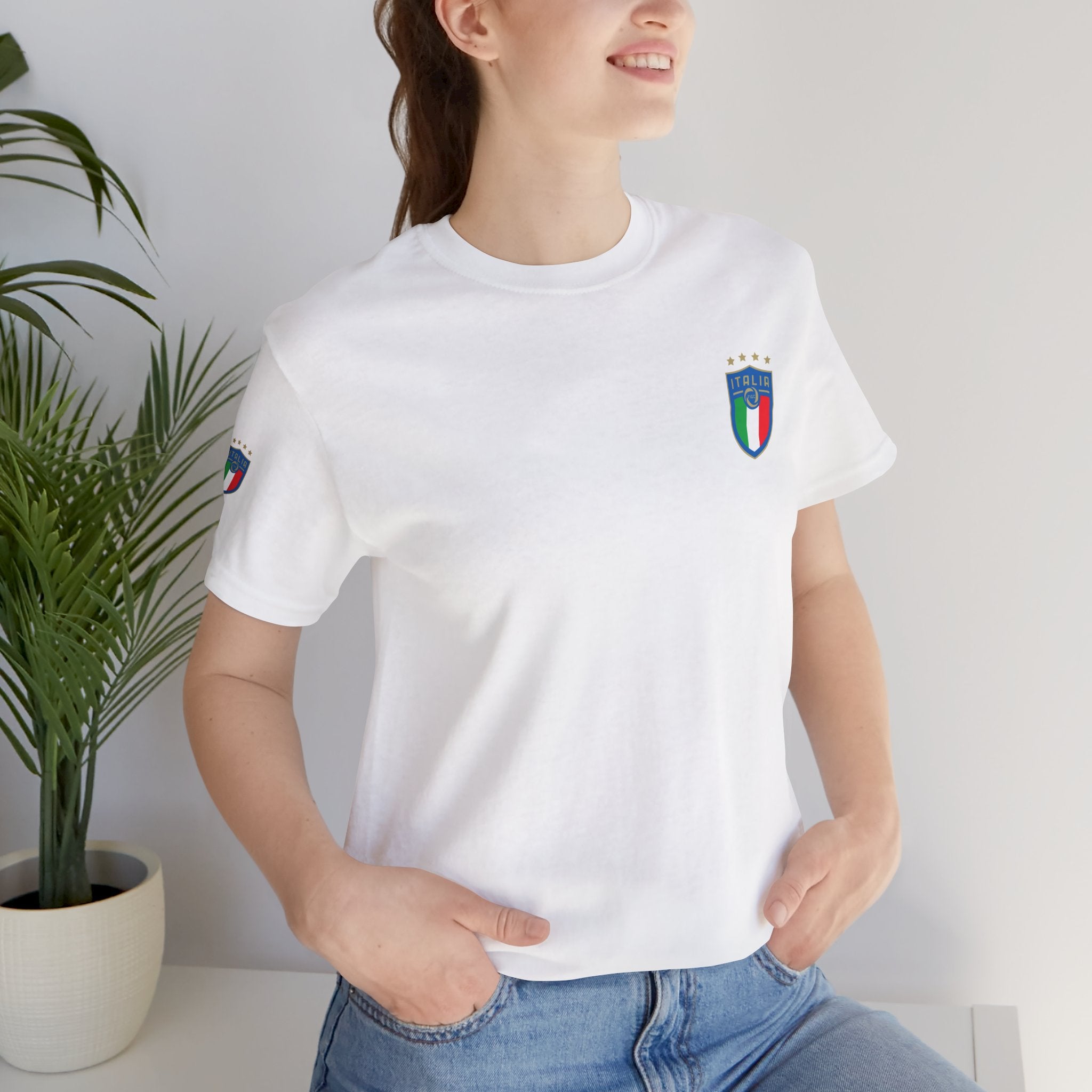 Italy Crest Tee  Italian Flag Shield T-Shirt