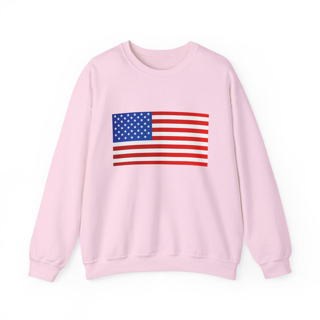 American Flag Sweatshirt | USA Stars Stripes Patriotic Crewneck