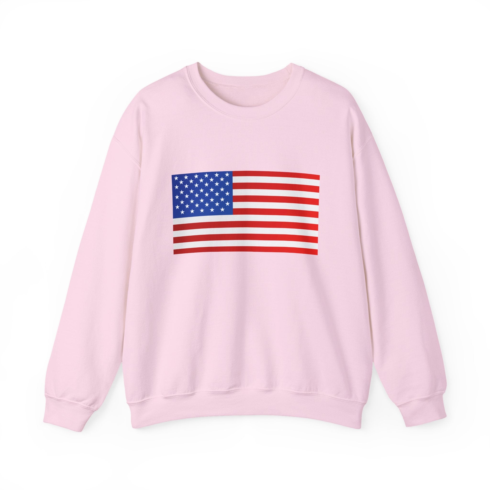 American Flag Sweatshirt | USA Stars Stripes Patriotic Crewneck