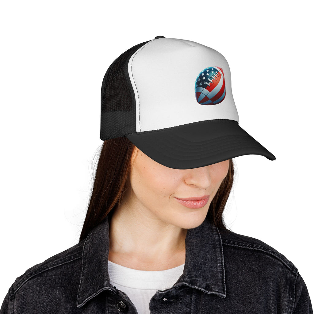 American Football Trucker Cap  Retro Gridiron Hat
