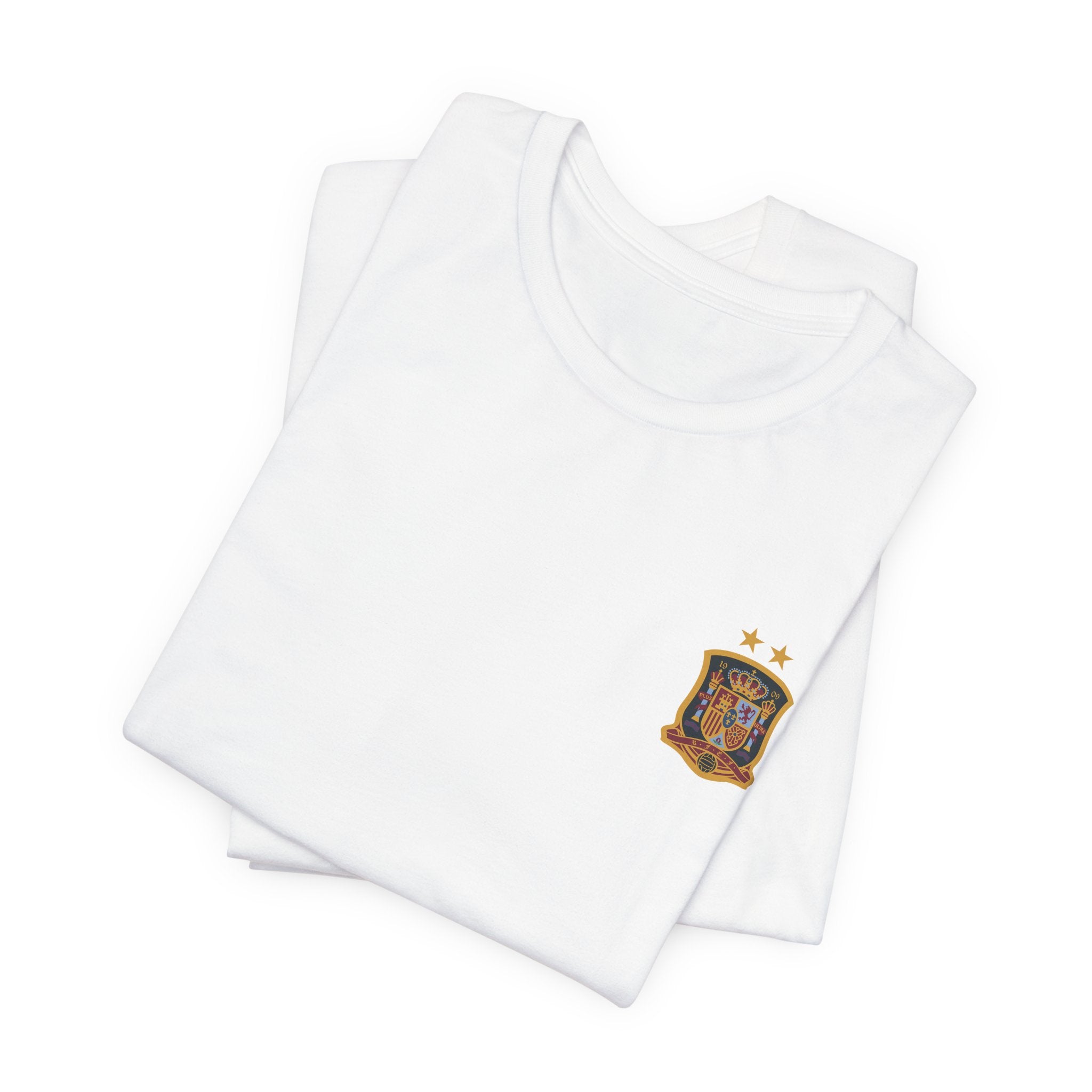 World Cup Trophy Soccer Tee  Spain Crest Short Sleeve