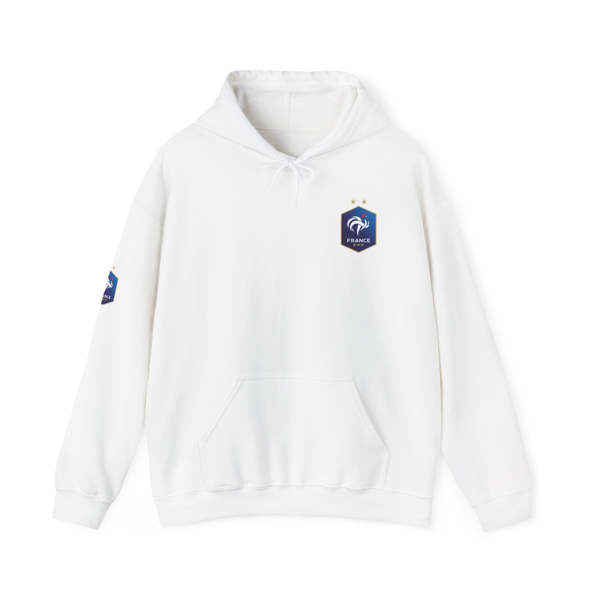 France Logo Hoodie French Crest Pullover with 'FRANCE' Back Print