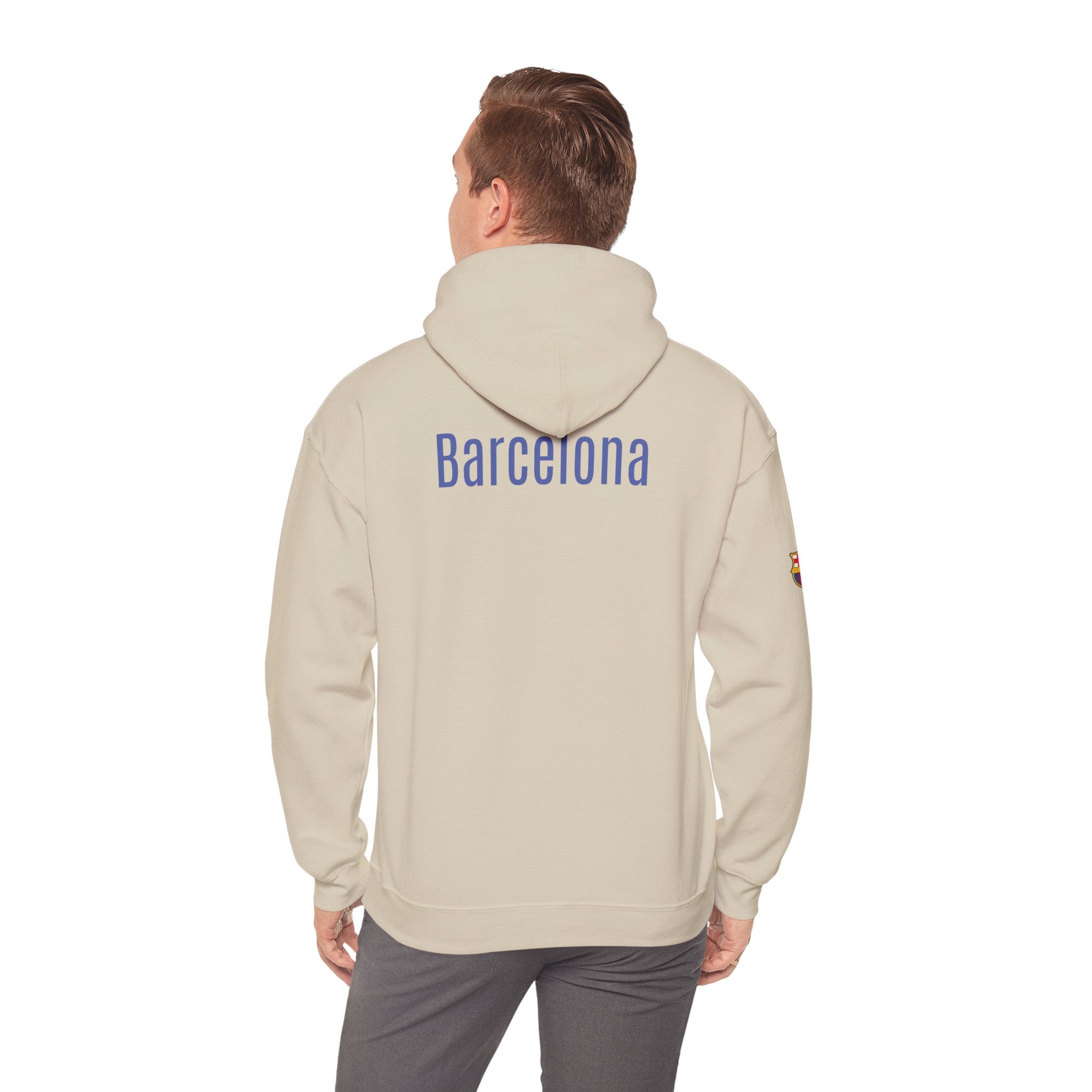 Hoodie  Barcelona Crest Hoodie with Small Badge
