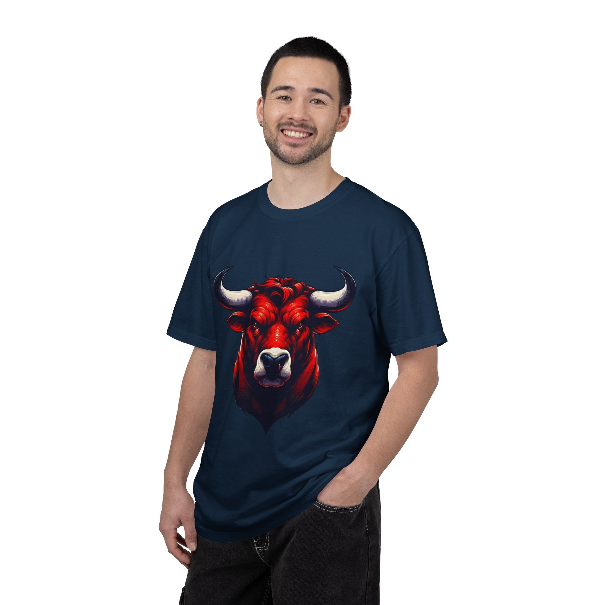 Red Bull Head Chicago T-Shirt Bull Illustration