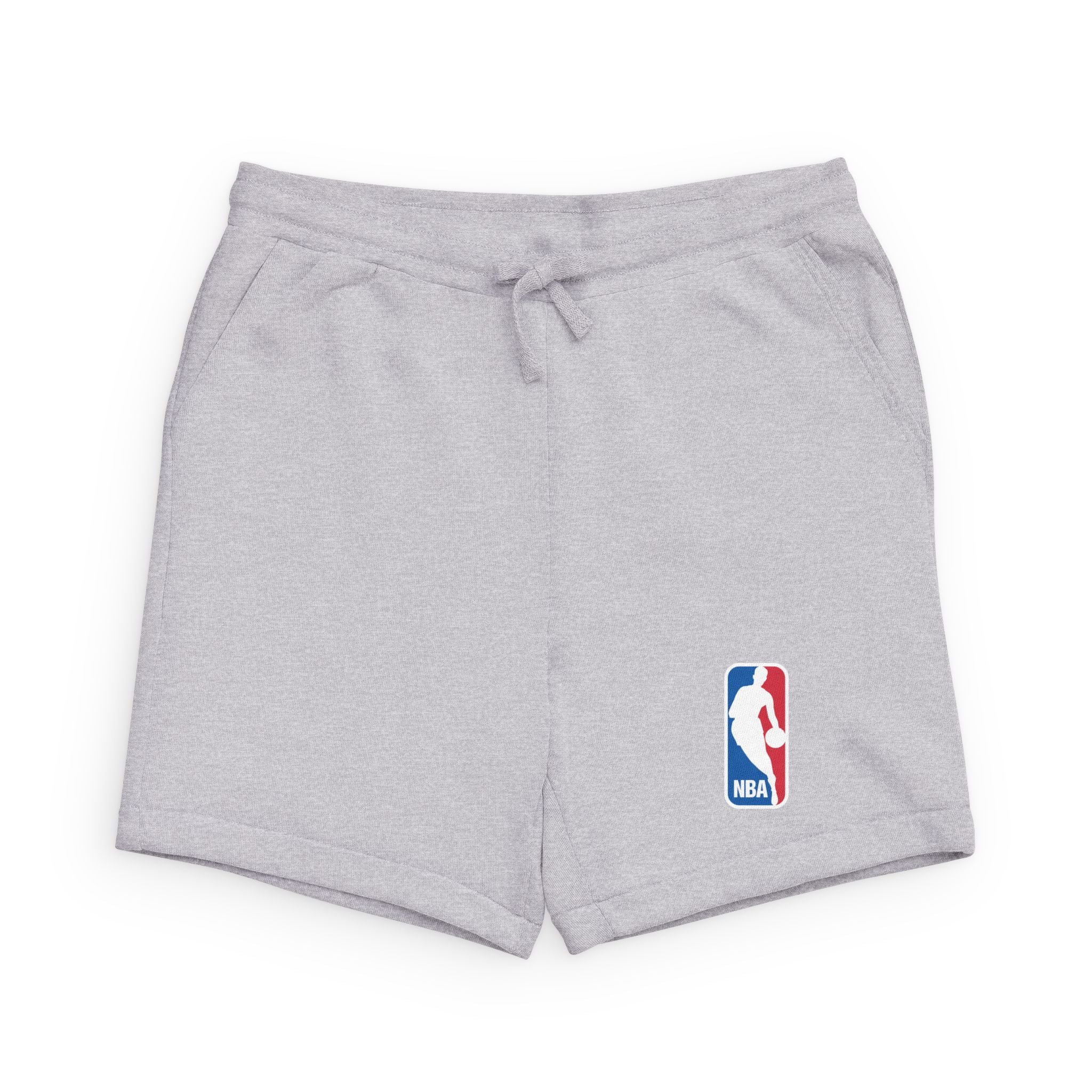 NBA Logo Fleece Sweatshorts Black Basketball Lounge Shorts