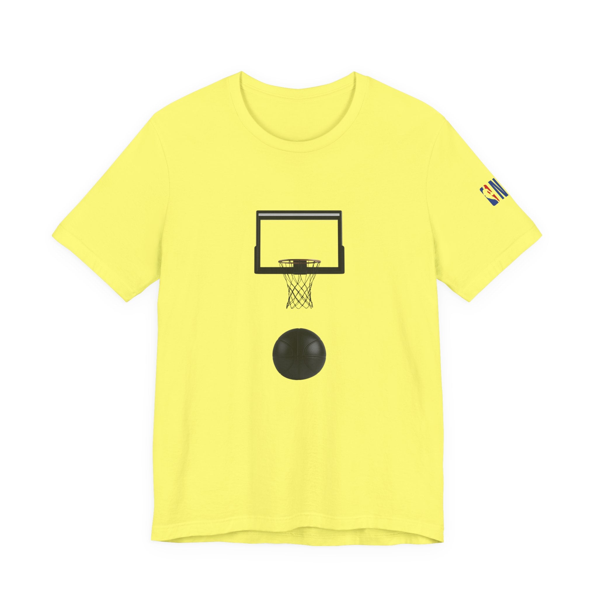 Basketball Silhouette Tee Hoop and Dunk Action