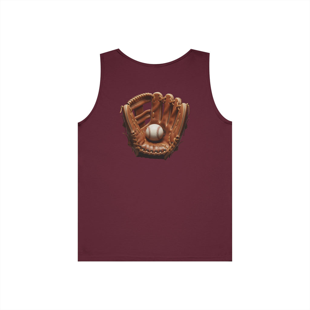 Baseball Glove Tank Top  Vintage Mitt & Ball Graphic
