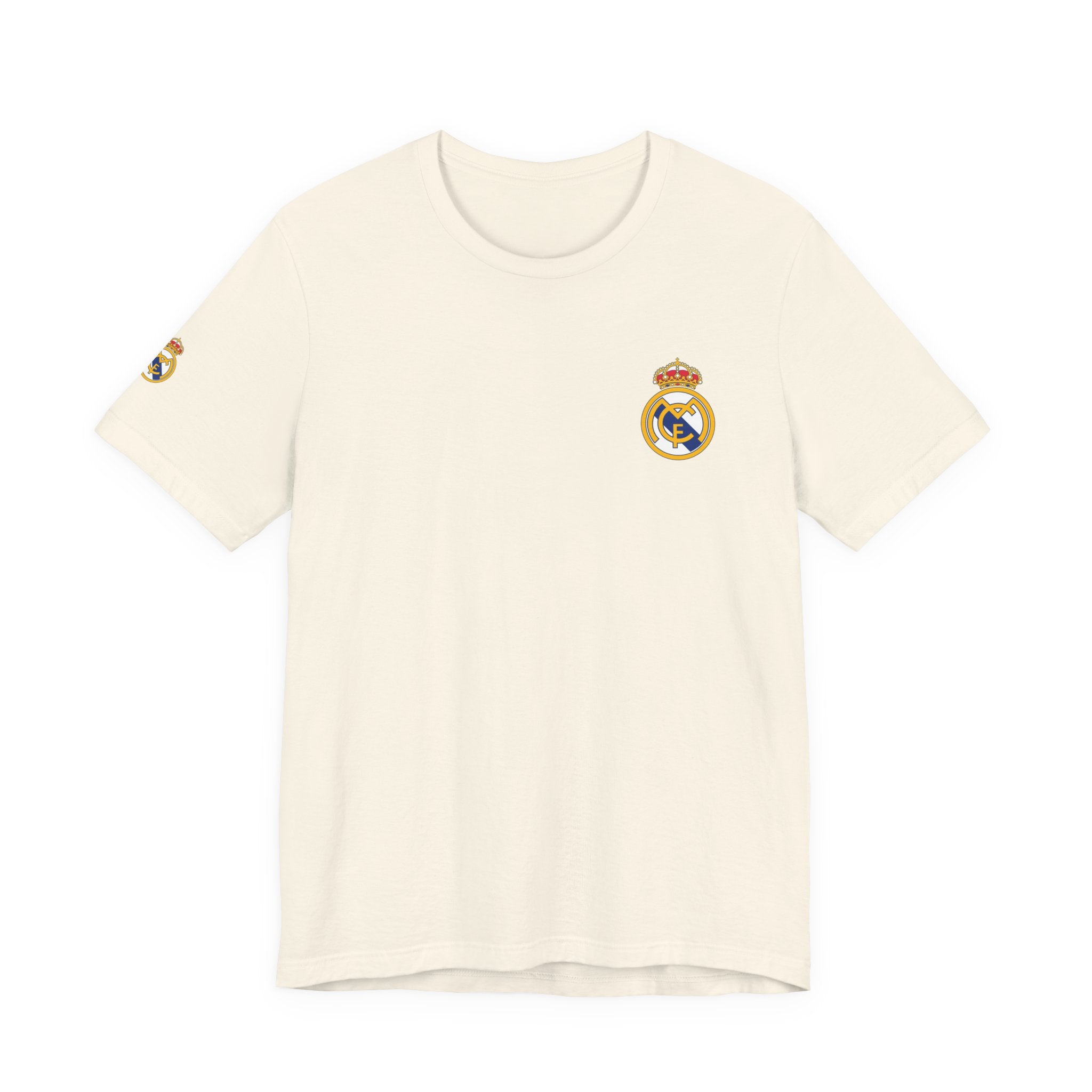 Real Madrid Crest Tee  White Short Sleeve Soccer Shirt
