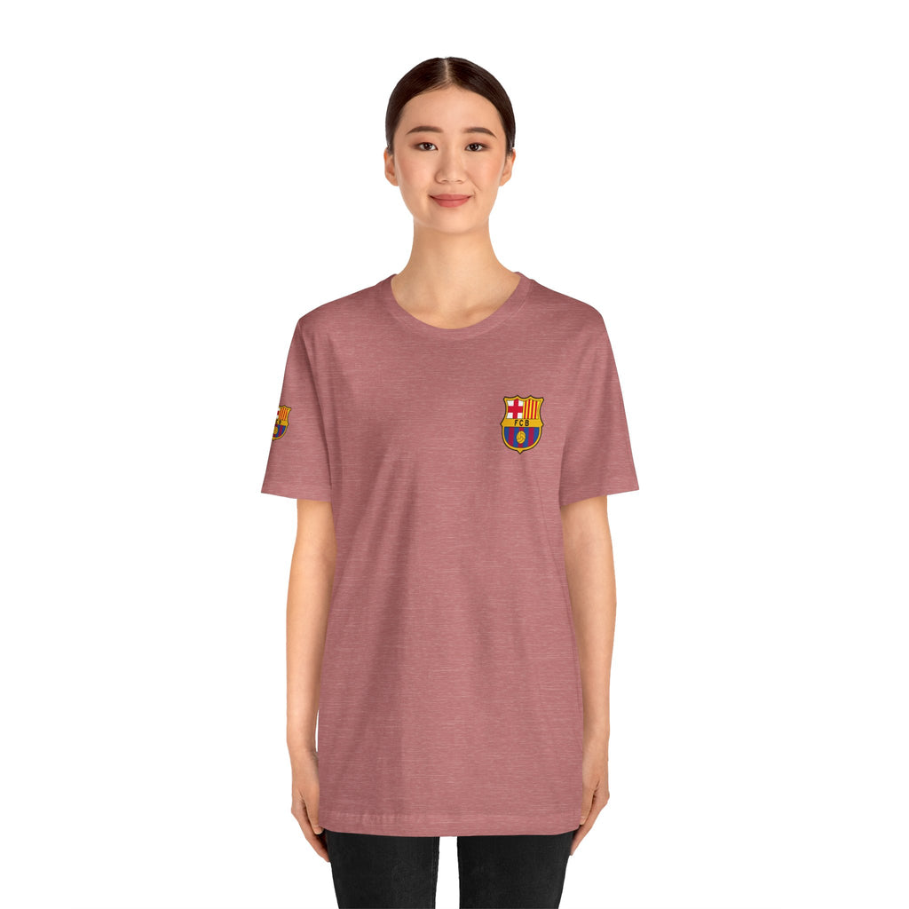 Barcelona Crest T‑Shirt  Minimal Football Fan Tee