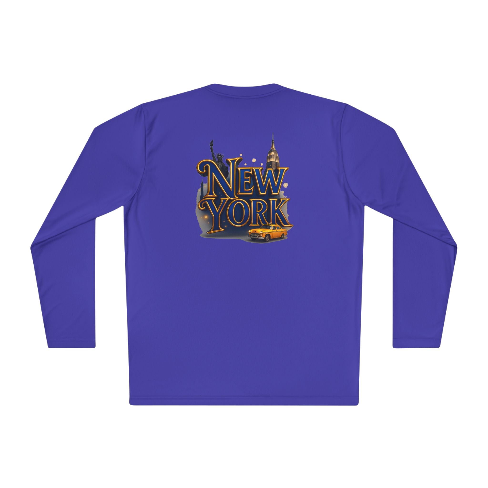 New York Skyline graphic Long Sleeve Tee NY lettering