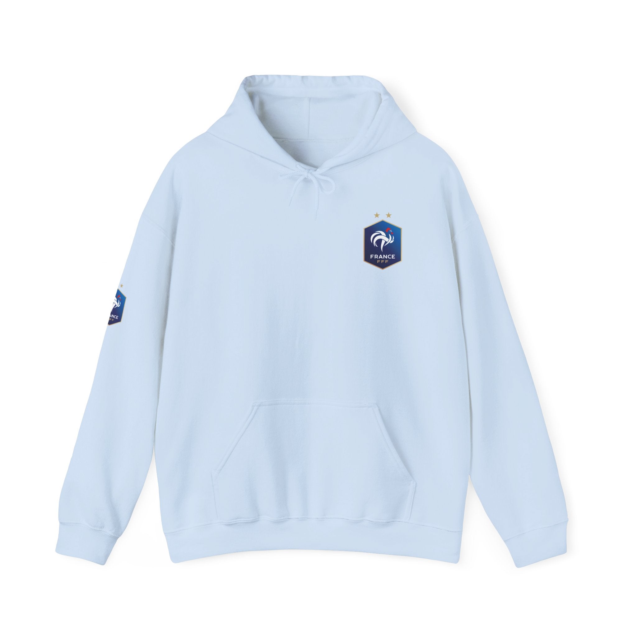 France Logo Hoodie French Crest Pullover with 'FRANCE' Back Print