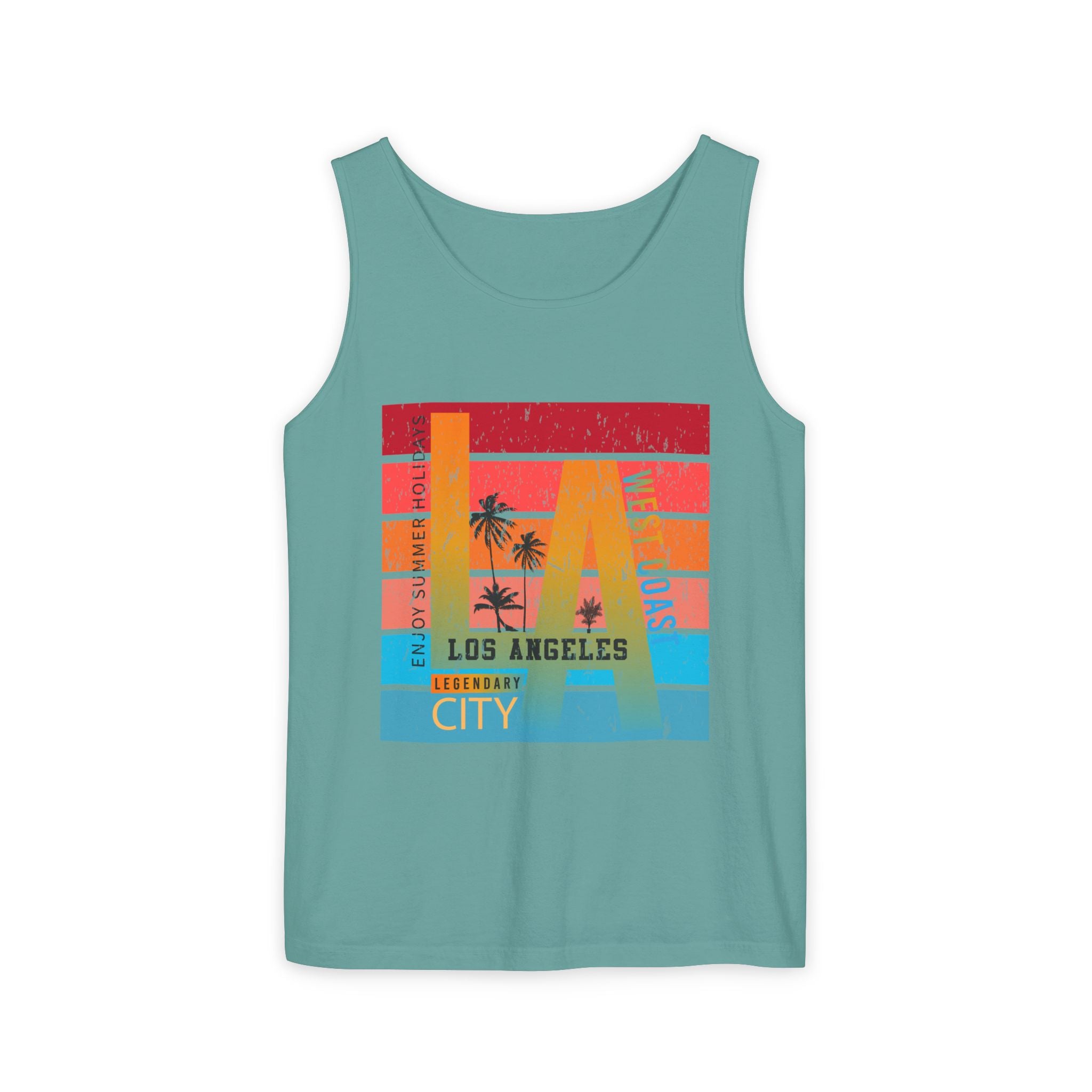 Los Angeles Retro Surf Tank Top Vintage Palm Beach Vibes