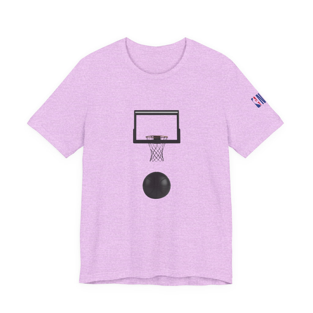 Basketball Silhouette Tee Hoop and Dunk Action