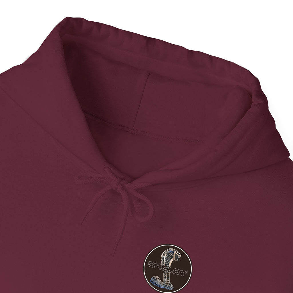 Classic Mustang Hoodie  Vintage Blue Pony Car Pullover