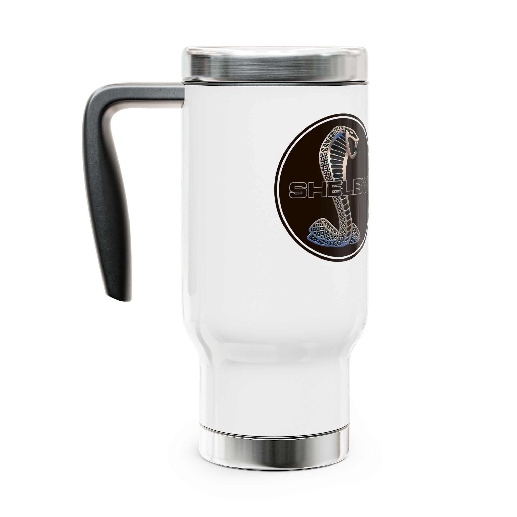Shelby Cobra Snake Logo Travel Mug | 14oz Stainless Steel
