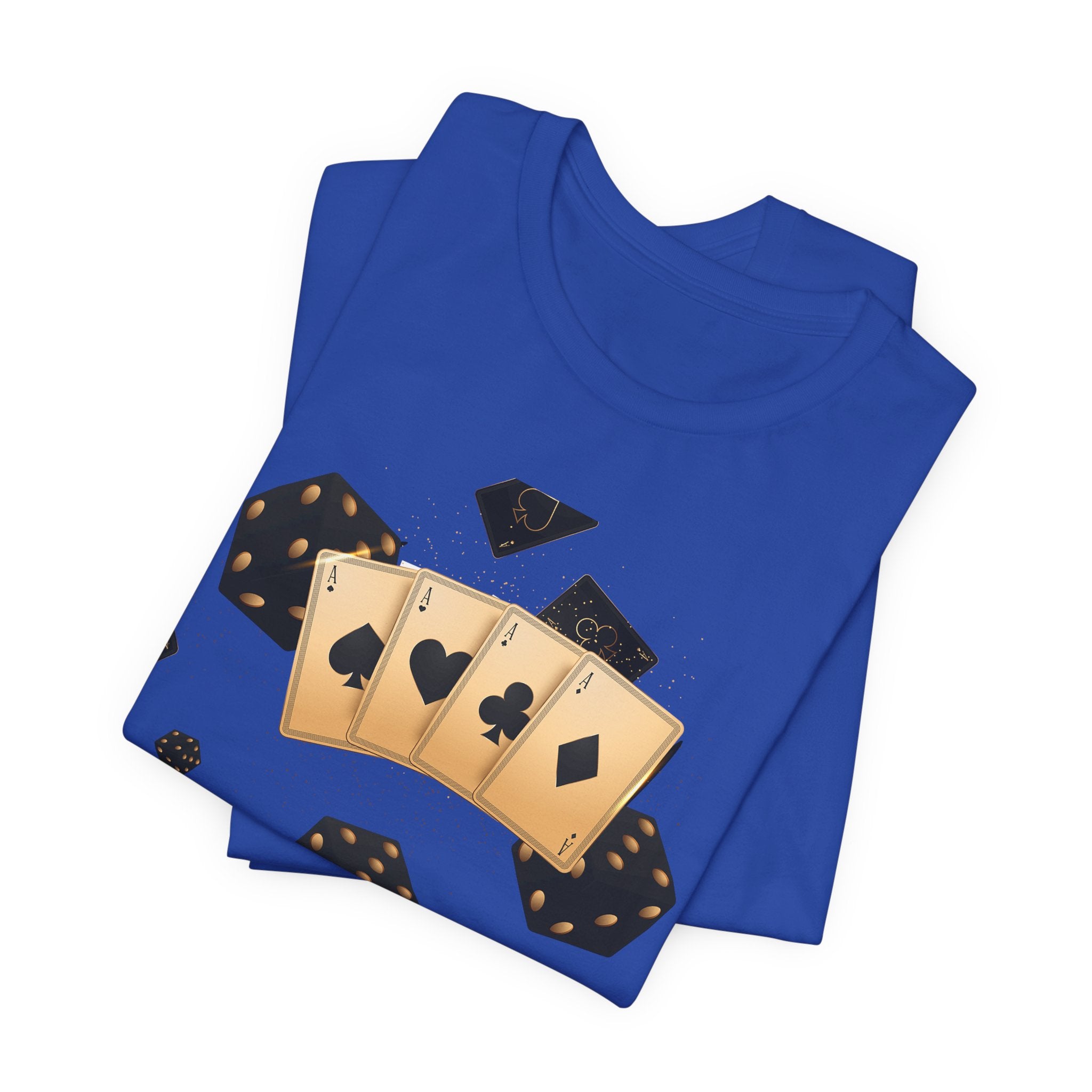 Gold Playing Cards tee Poker Card Suit Design