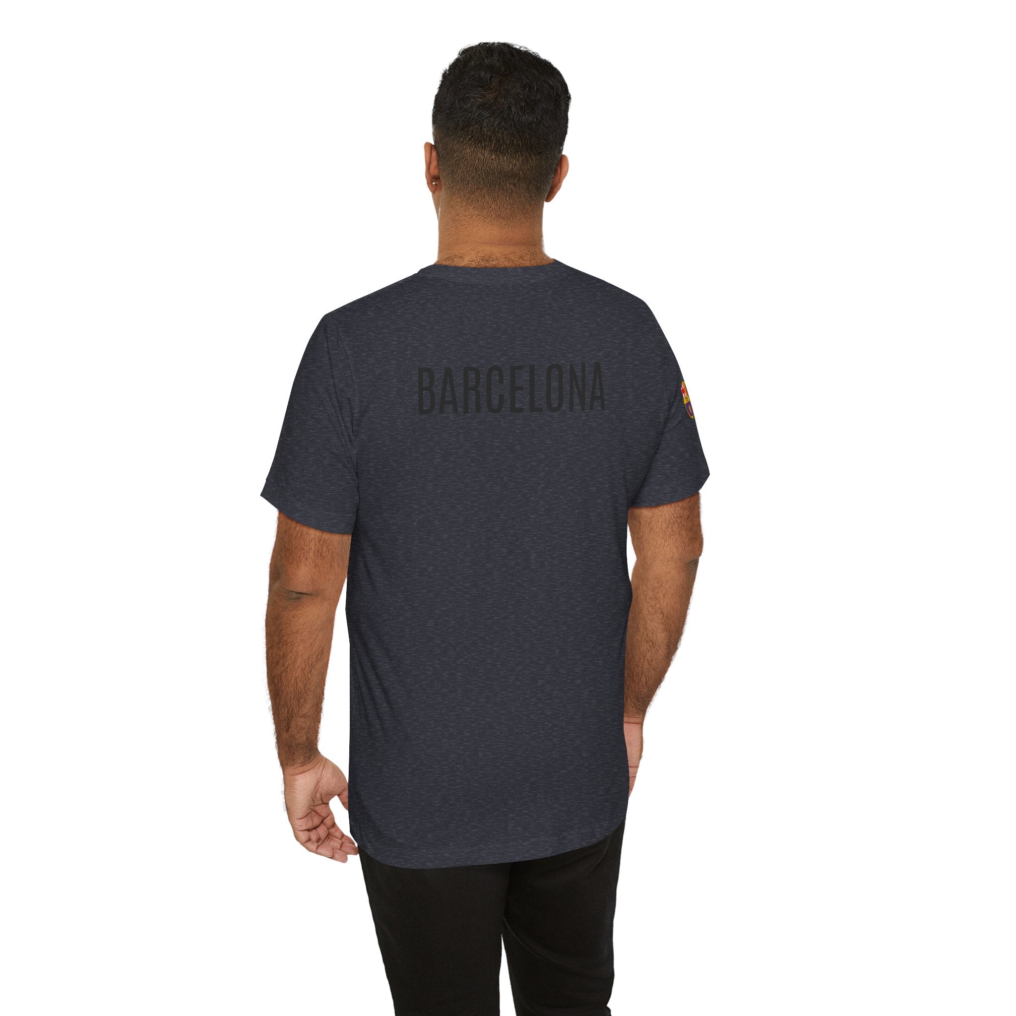 Barcelona Crest T‑Shirt  Minimal Football Fan Tee