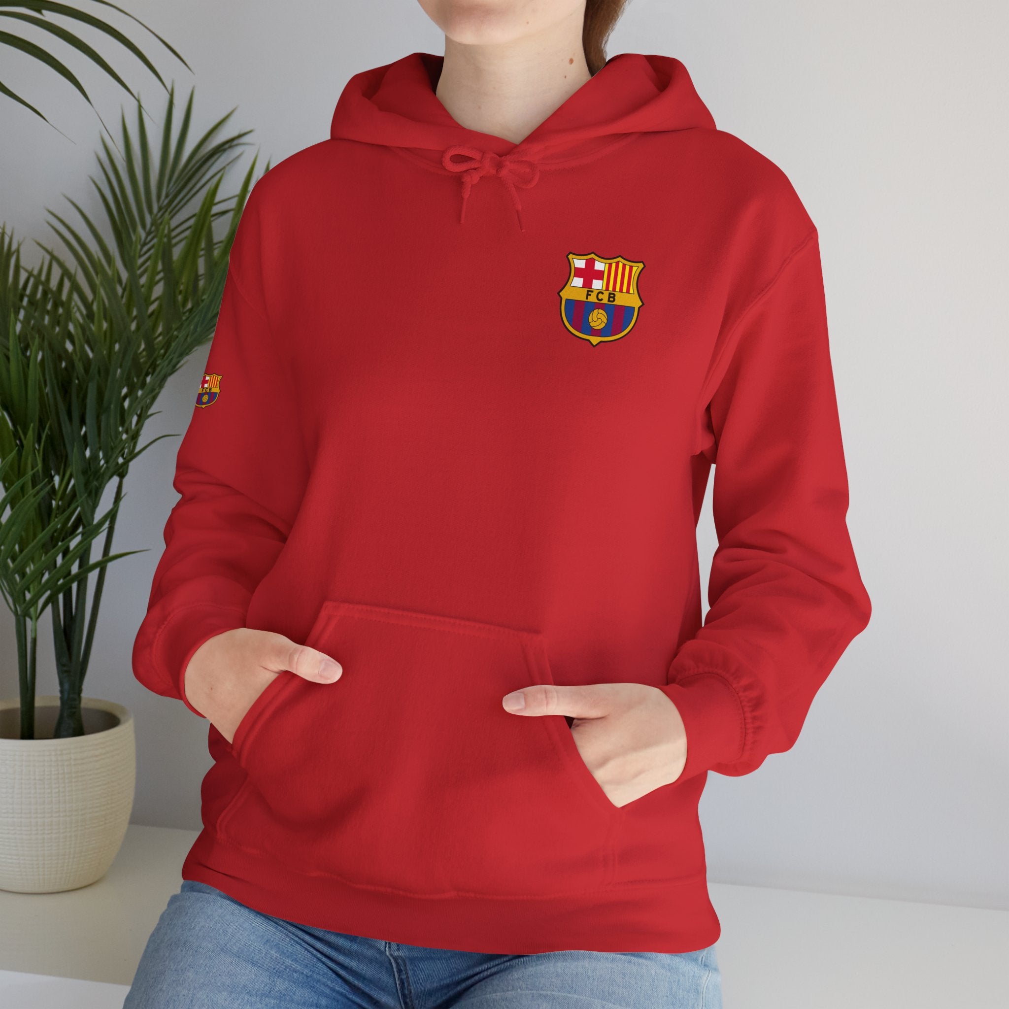 Hoodie  Barcelona Crest Hoodie with Small Badge
