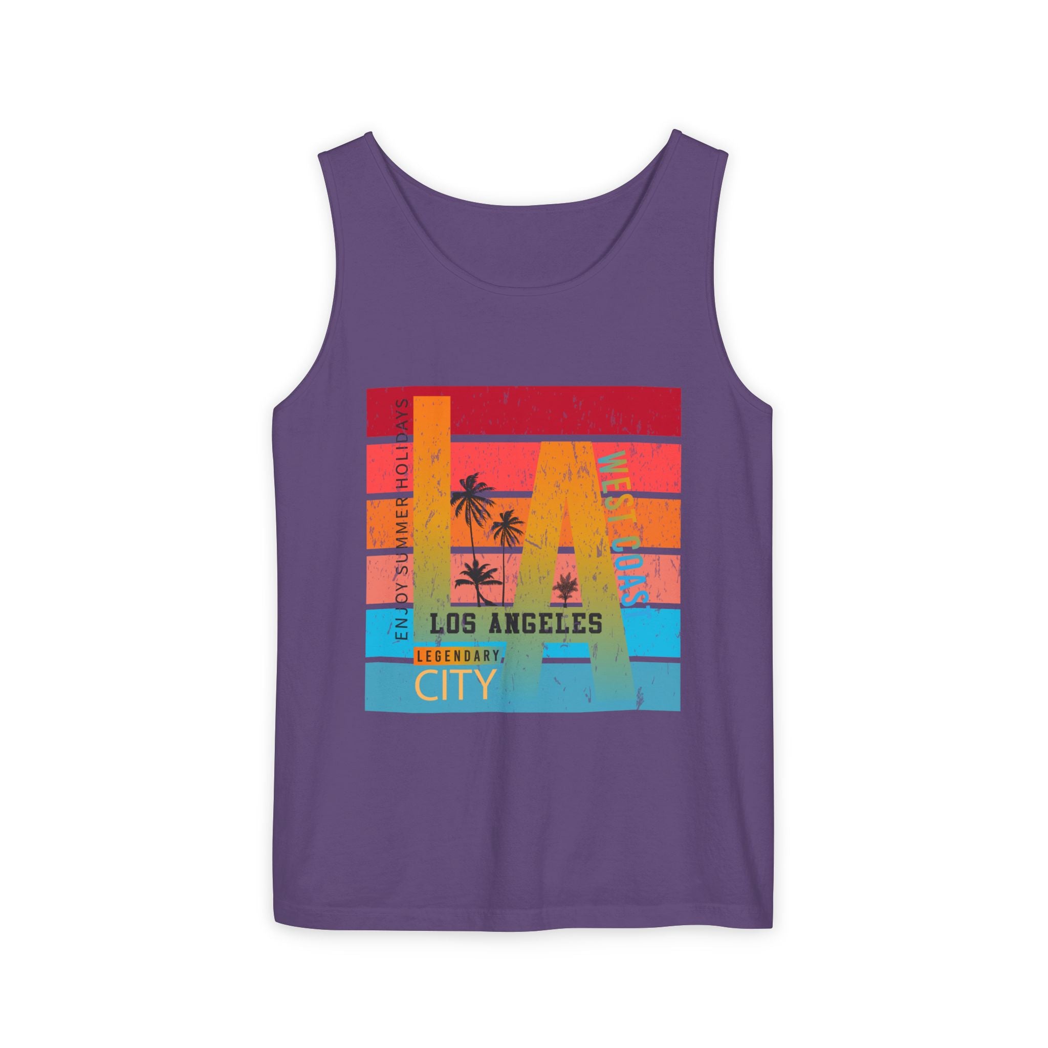 Los Angeles Retro Surf Tank Top Vintage Palm Beach Vibes