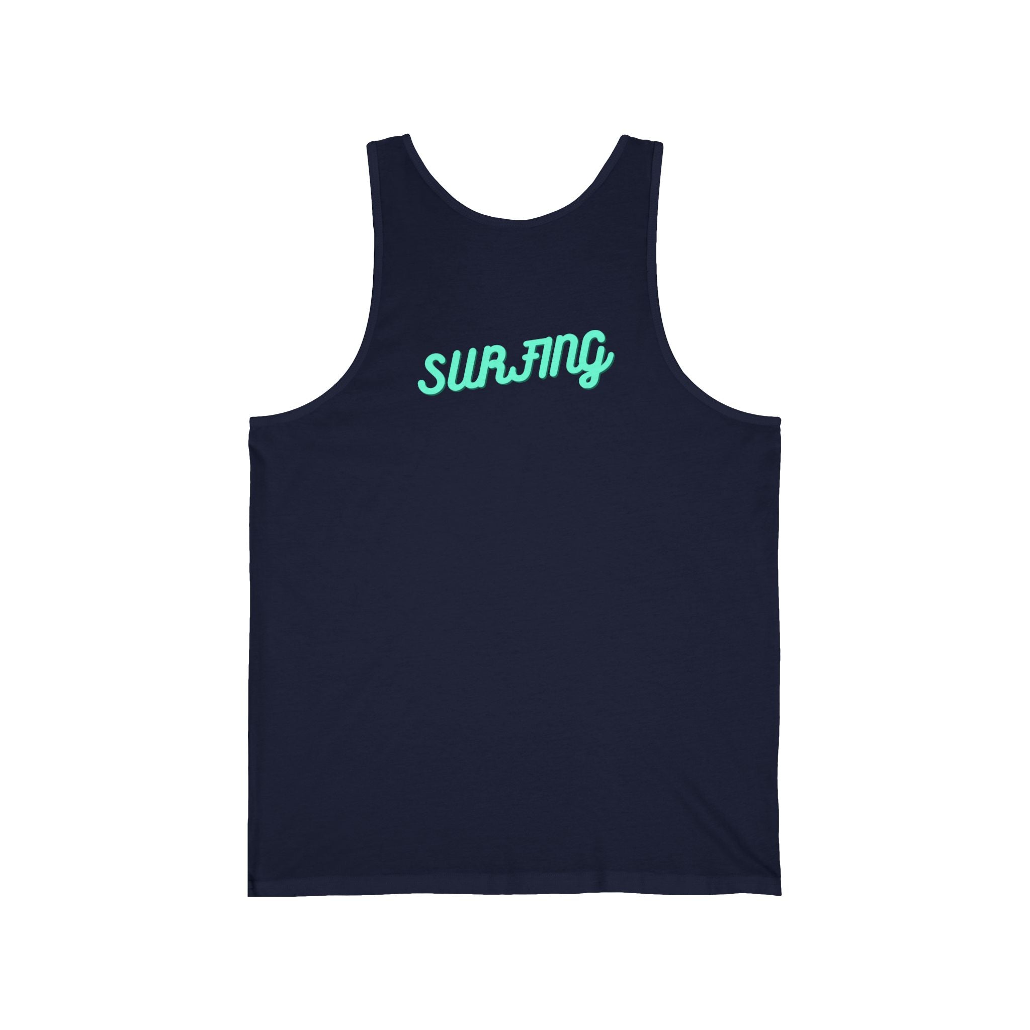 Surfboard Graphic Tank Top Tropical Sunset Surfing Design