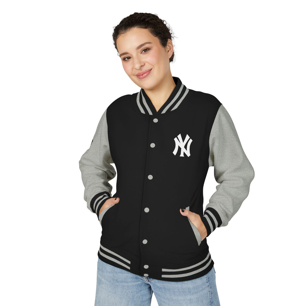 New York Letterman Jacket Varsity Style Red & White Baseball Jacket