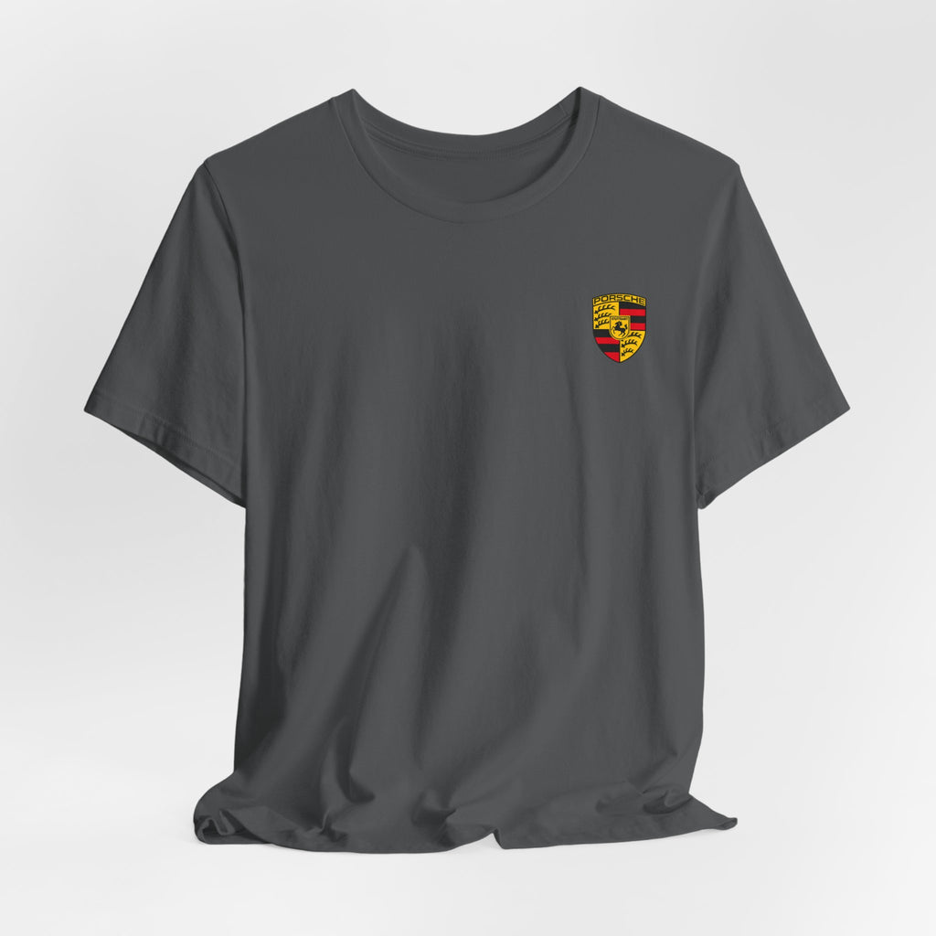 Porsche Crest Tee — Classic Logo Short Sleeve Shirt