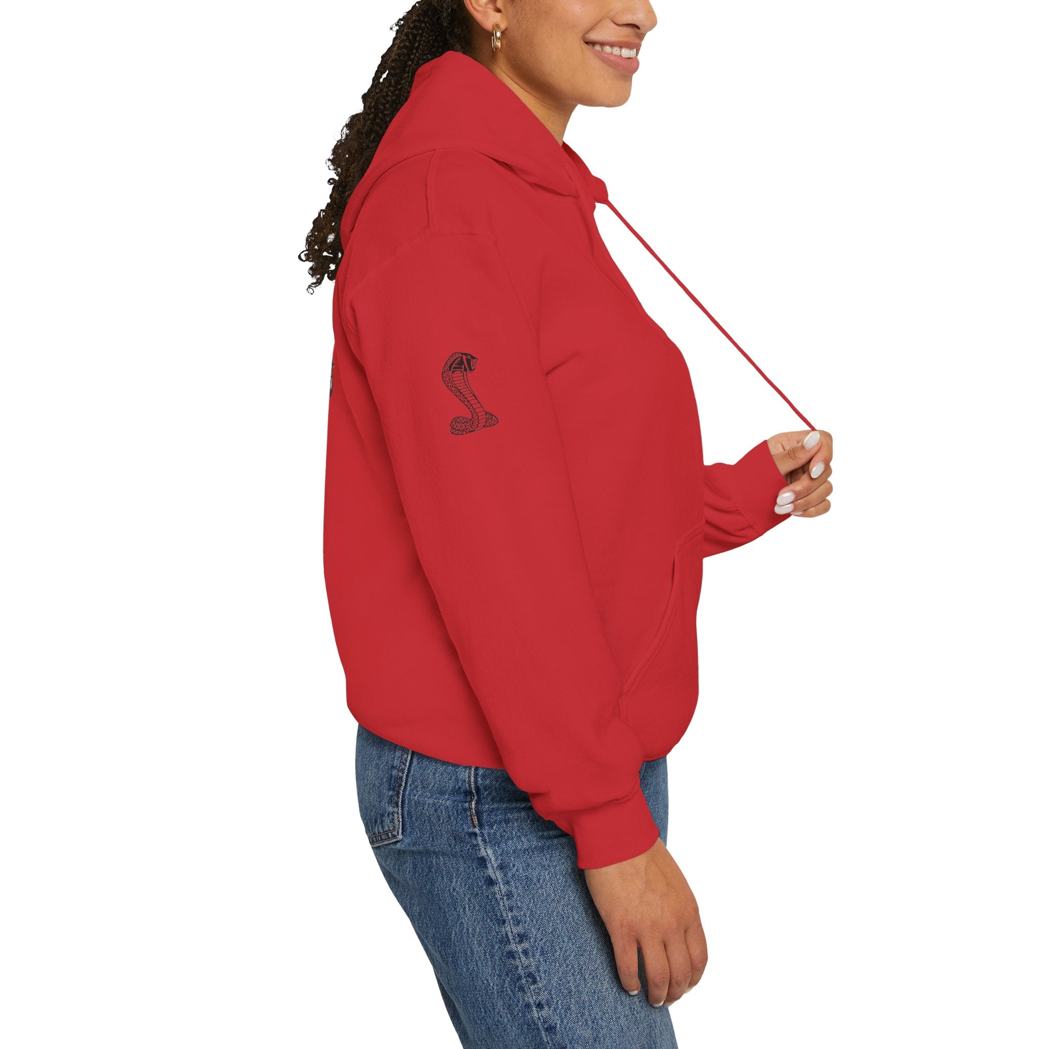Classic Mustang Hoodie  Vintage Blue Pony Car Pullover